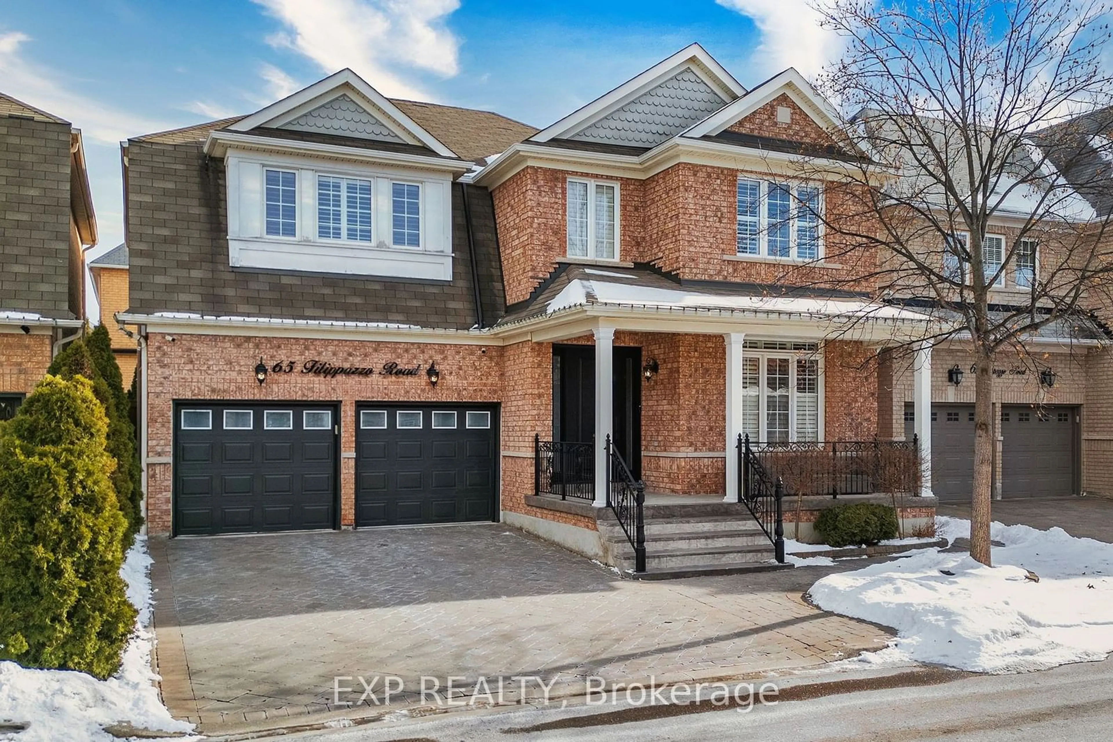 Home with brick exterior material, street for 65 Filippazzo Rd, Vaughan Ontario L4H 0M5