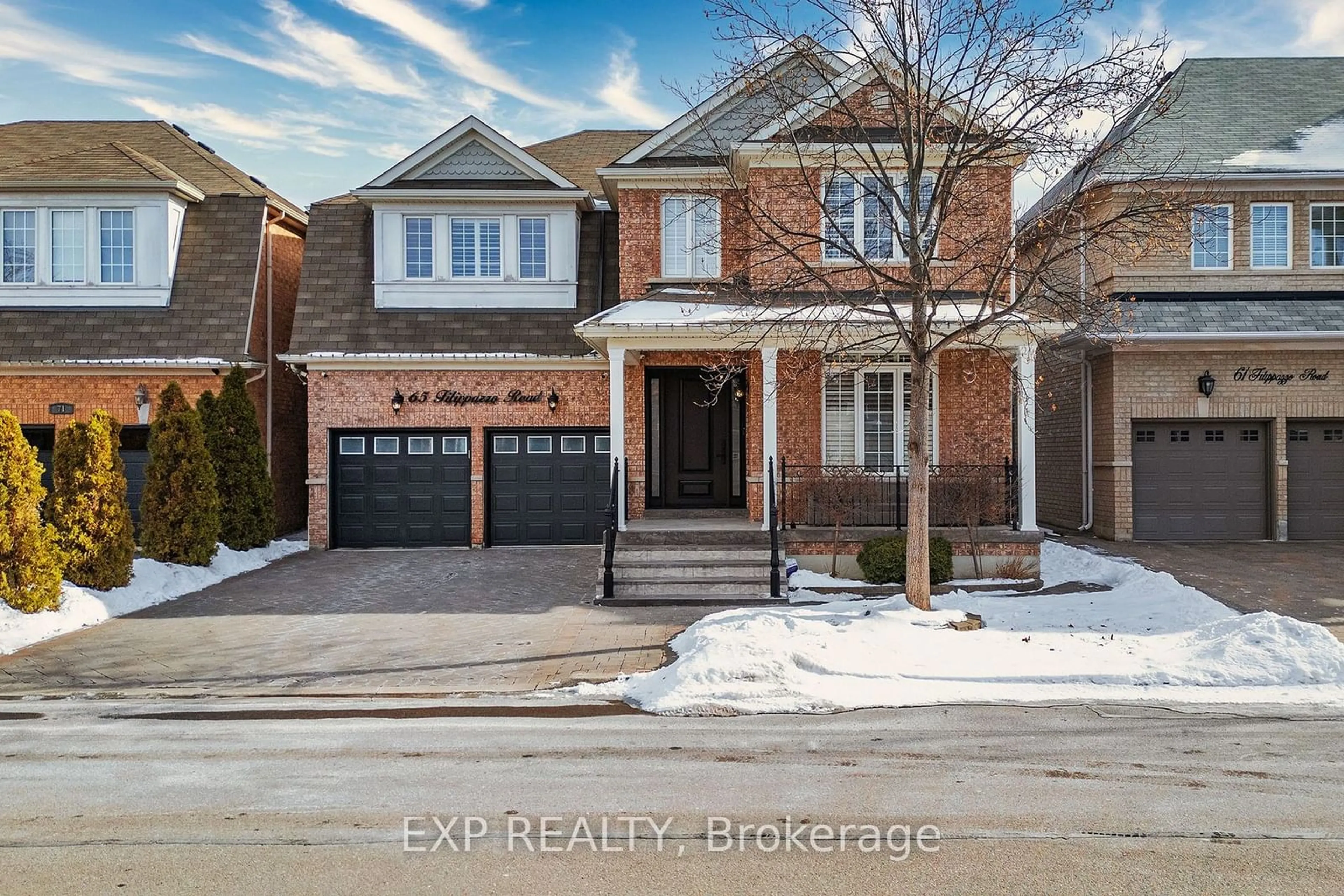 Home with brick exterior material, street for 65 Filippazzo Rd, Vaughan Ontario L4H 0M5