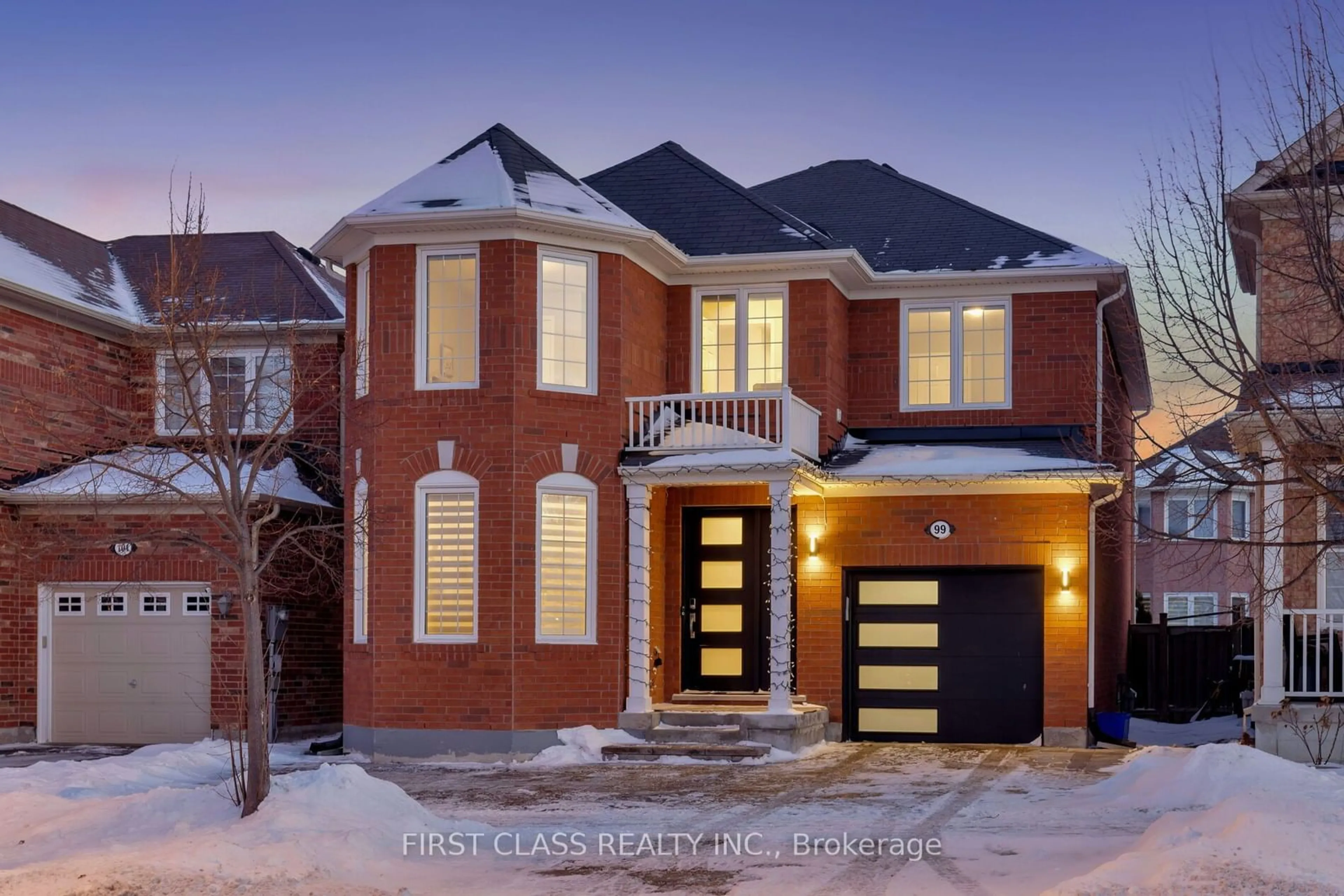 Home with brick exterior material, street for 99 James Parrott Ave, Markham Ontario L6E 2B3