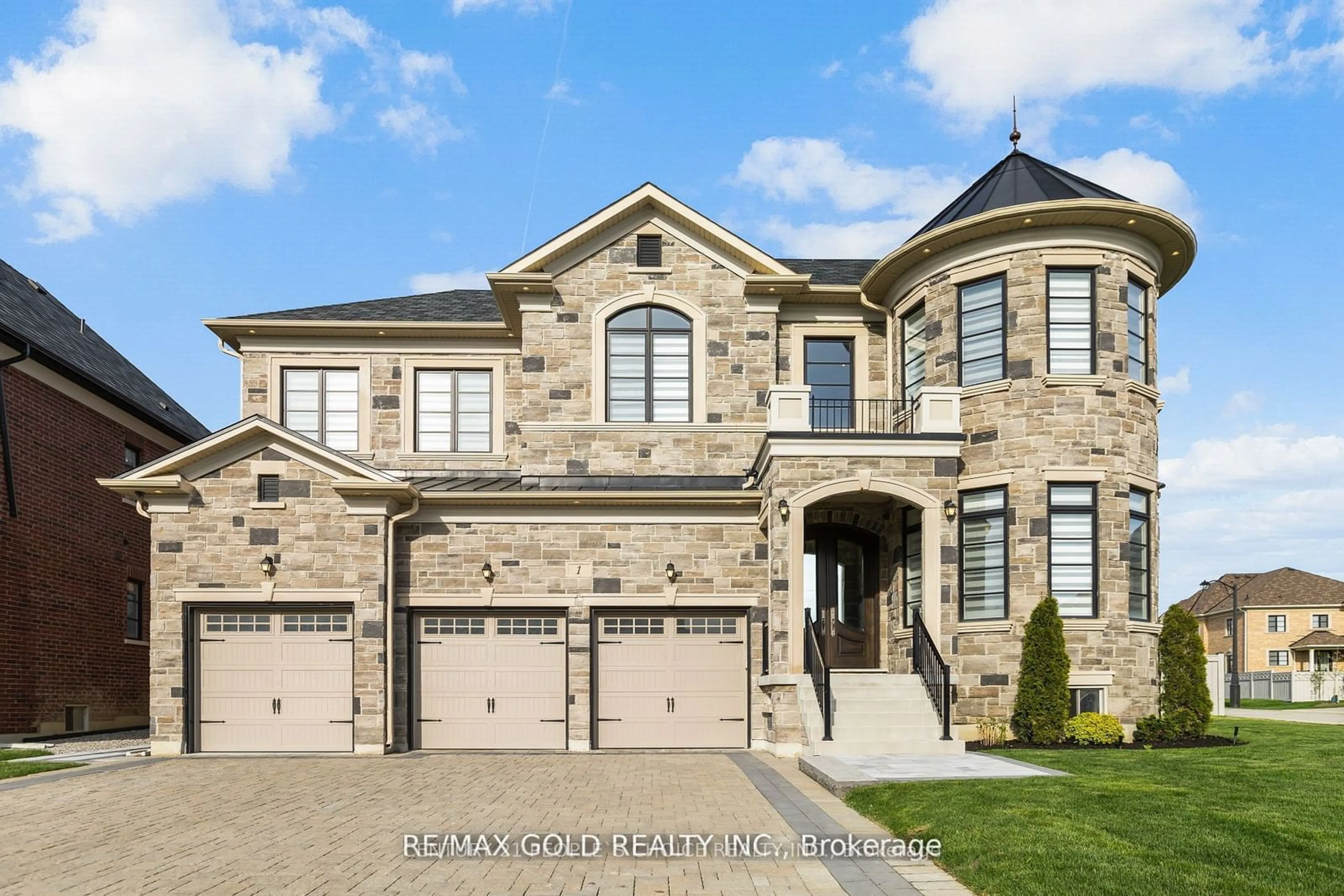 Home with brick exterior material, street for 1 Mary Natasha Crt, Vaughan Ontario L4H 4N6