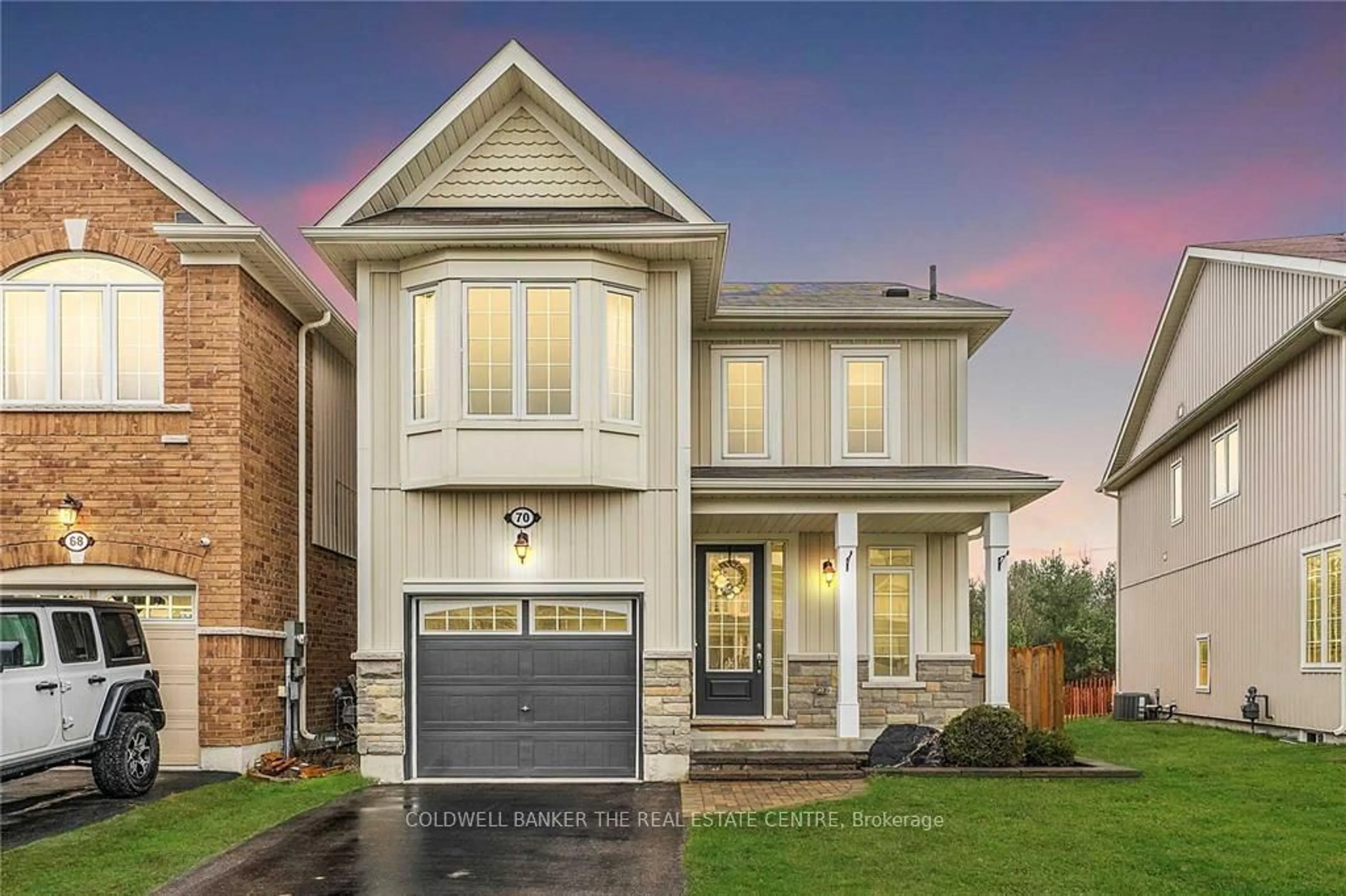 Home with brick exterior material, street for 70 Blanchard Cres, Essa Ontario L0M 1B5