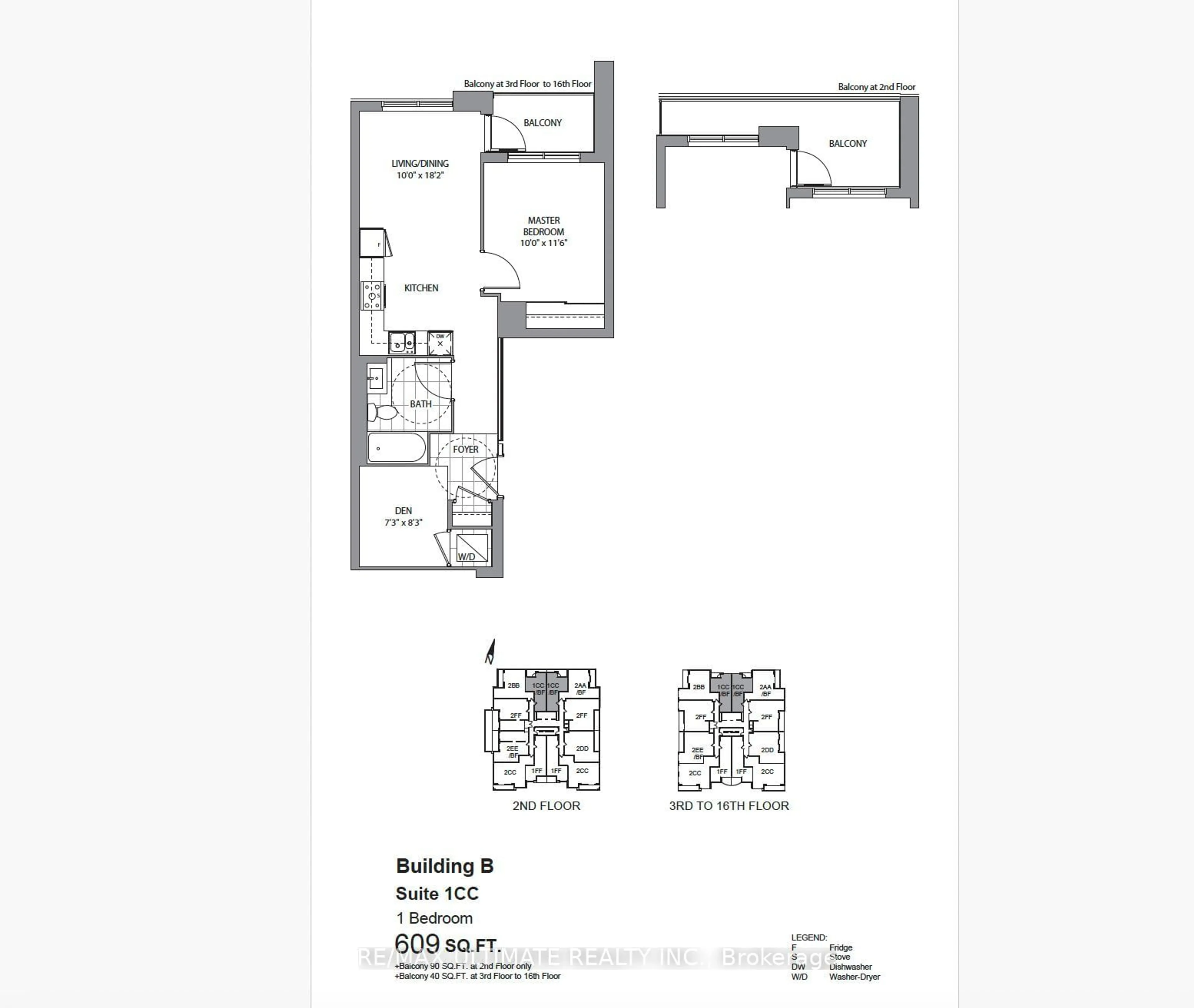 Floor plan for 398 Highway 7 Rd #601, Richmond Hill Ontario L4H 0G6