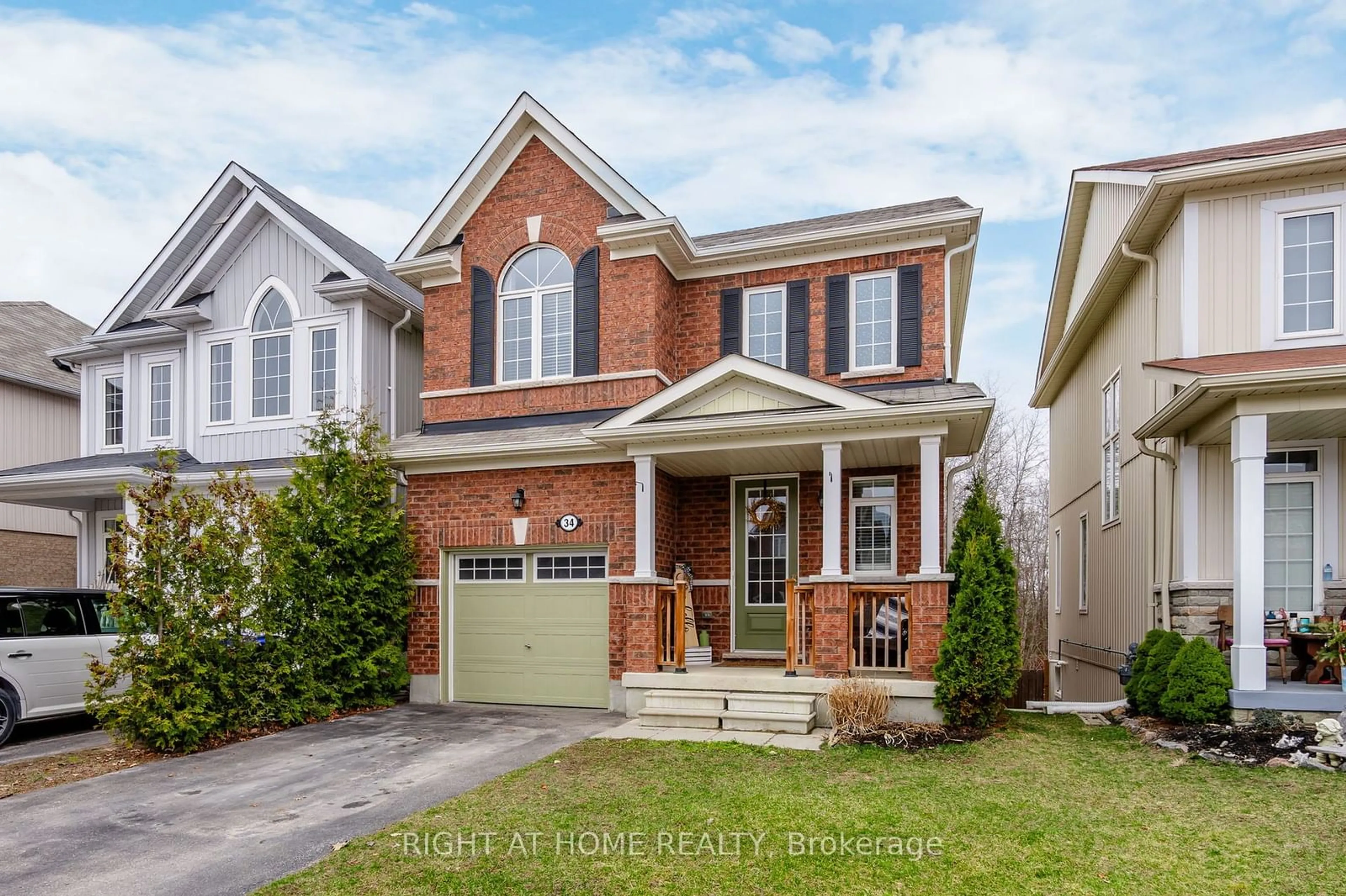 Home with brick exterior material, street for 34 Blanchard Cres, Essa Ontario L0M 1B5