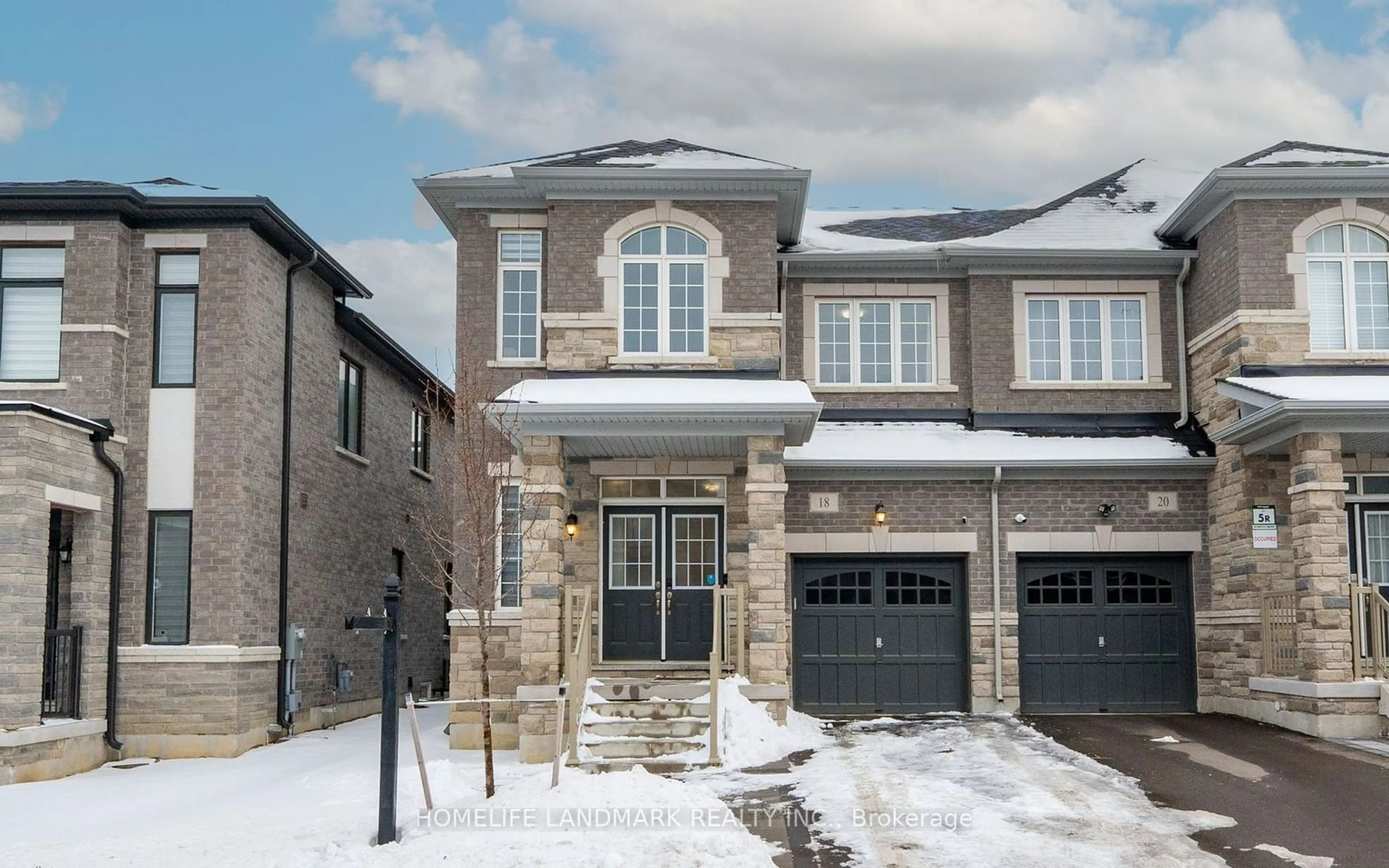 Home with brick exterior material, street for 18 Crofting Cres, Markham Ontario L6E 0V9