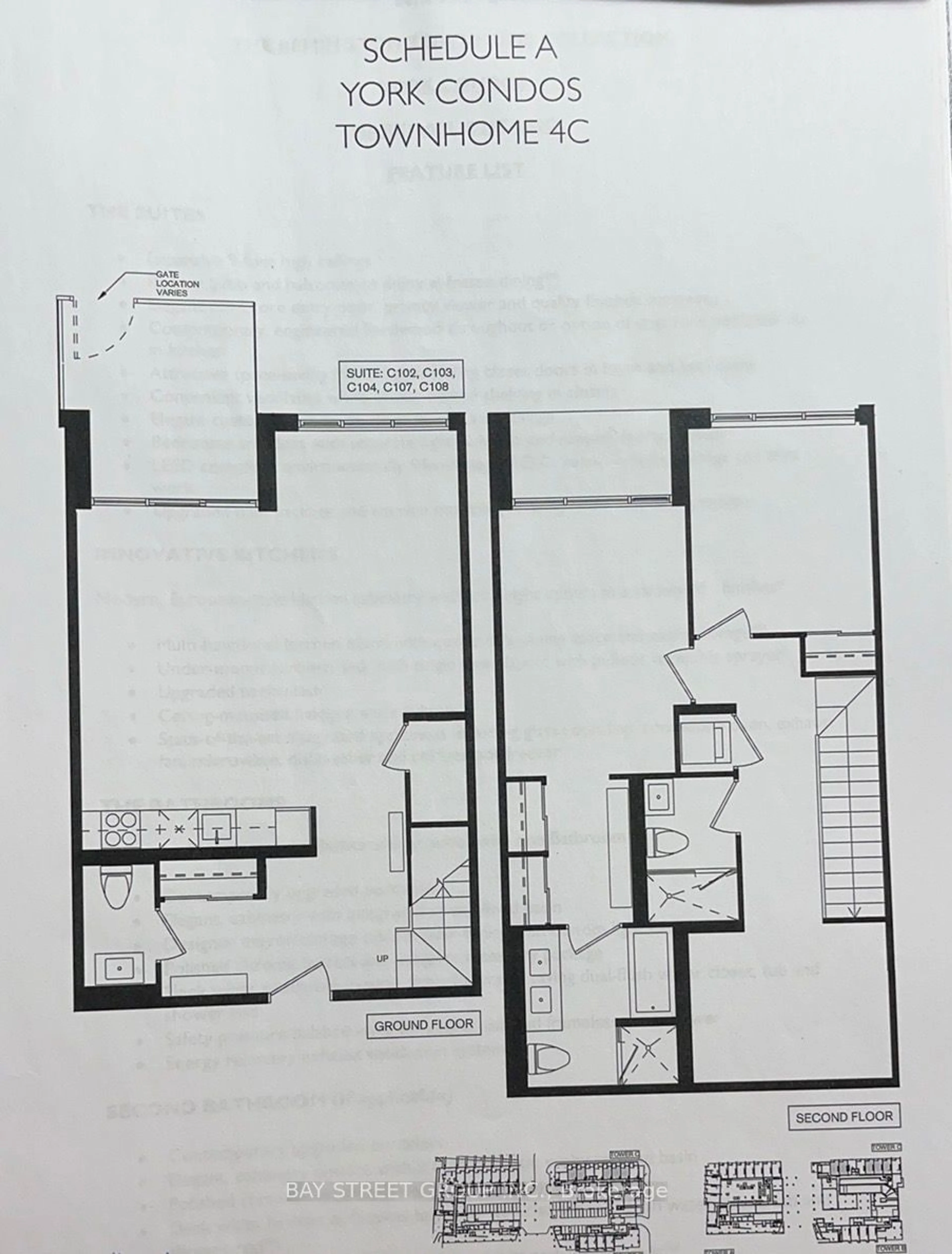 Floor plan for 18 Rouge Valley Dr #107, Markham Ontario L6G 0B6