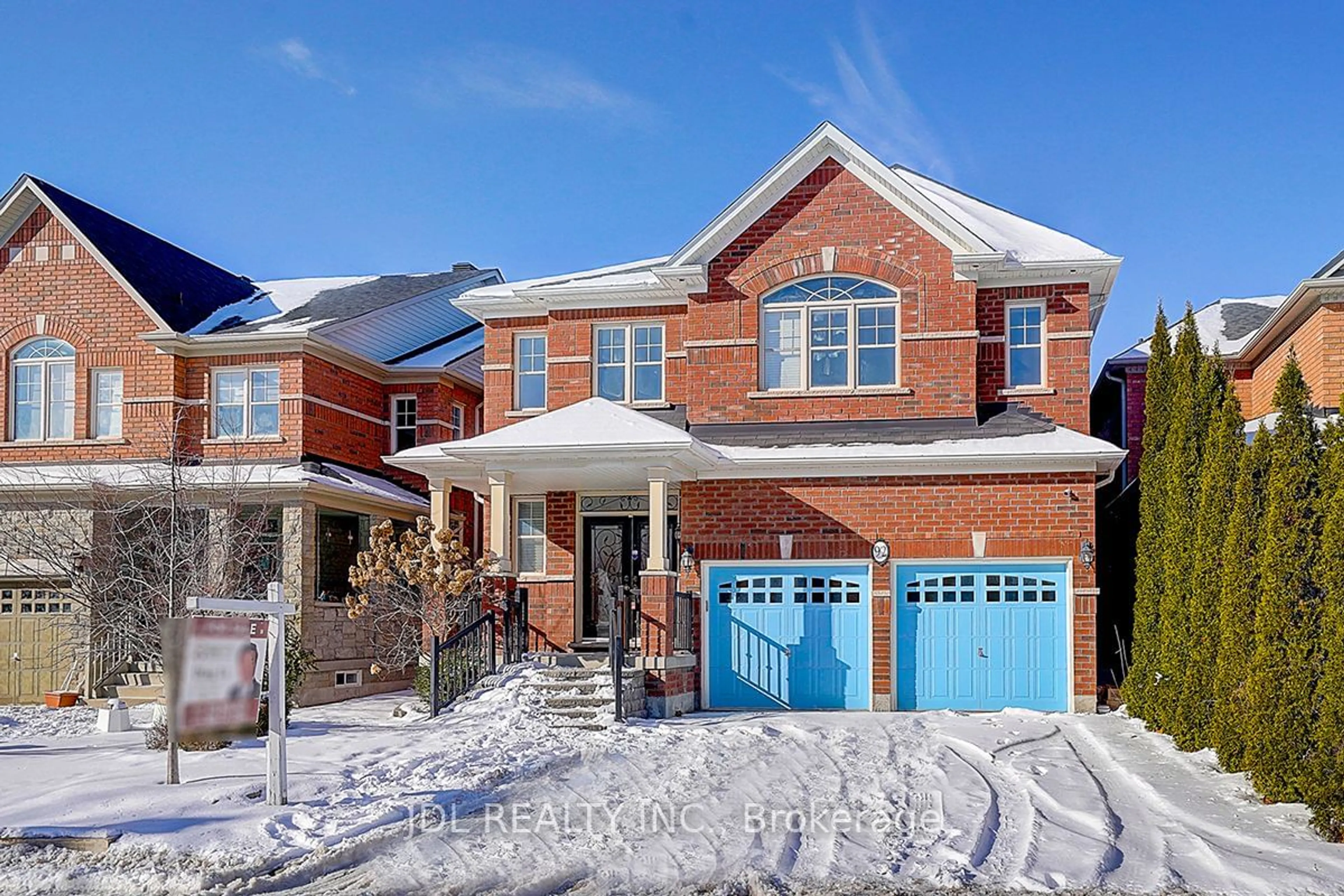 Home with brick exterior material, street for 92 Princess Diana Dr, Markham Ontario L6C 0H2