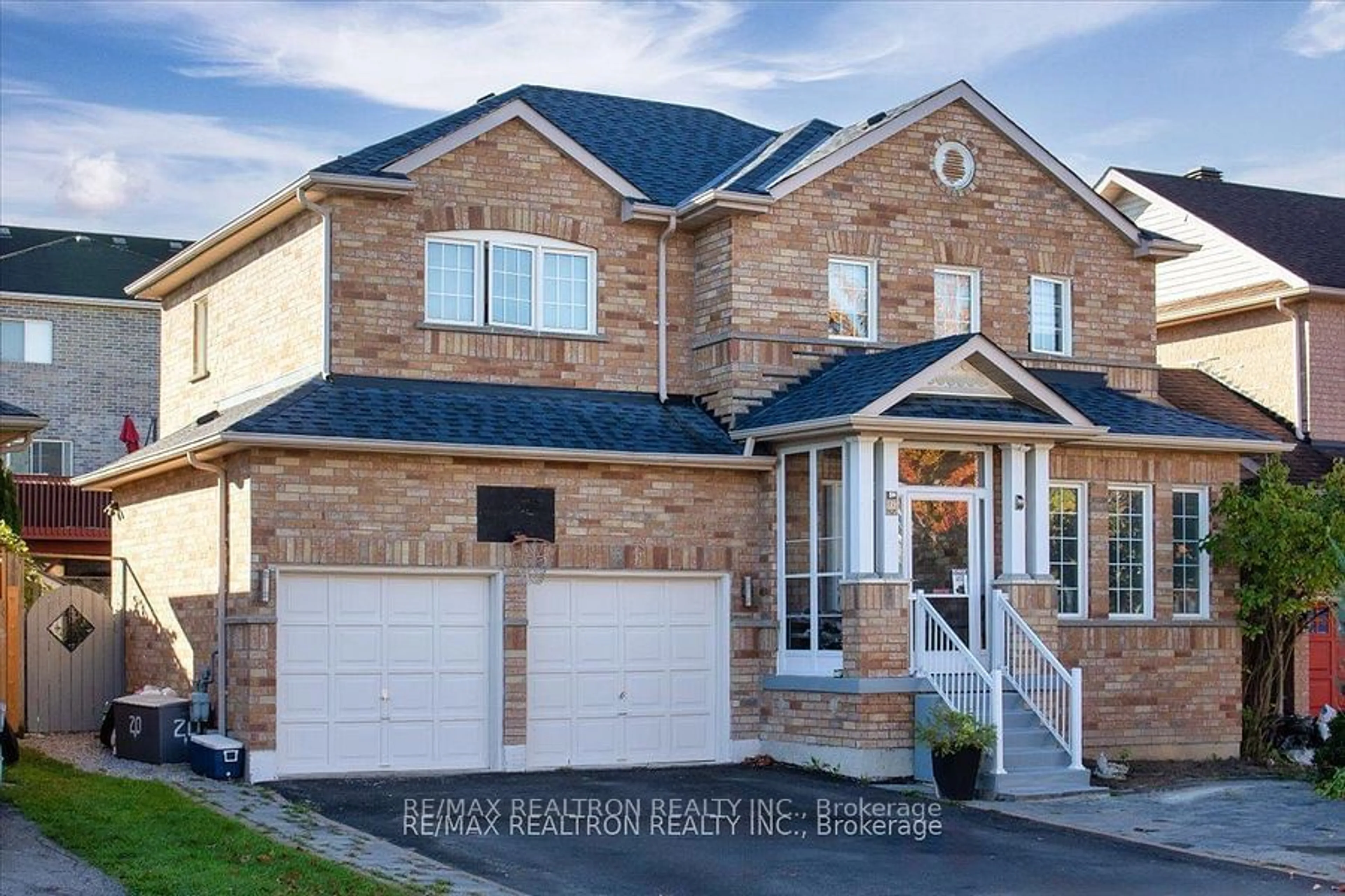 Home with brick exterior material, street for 129 Flagstone Way, Newmarket Ontario L3X 2Z8