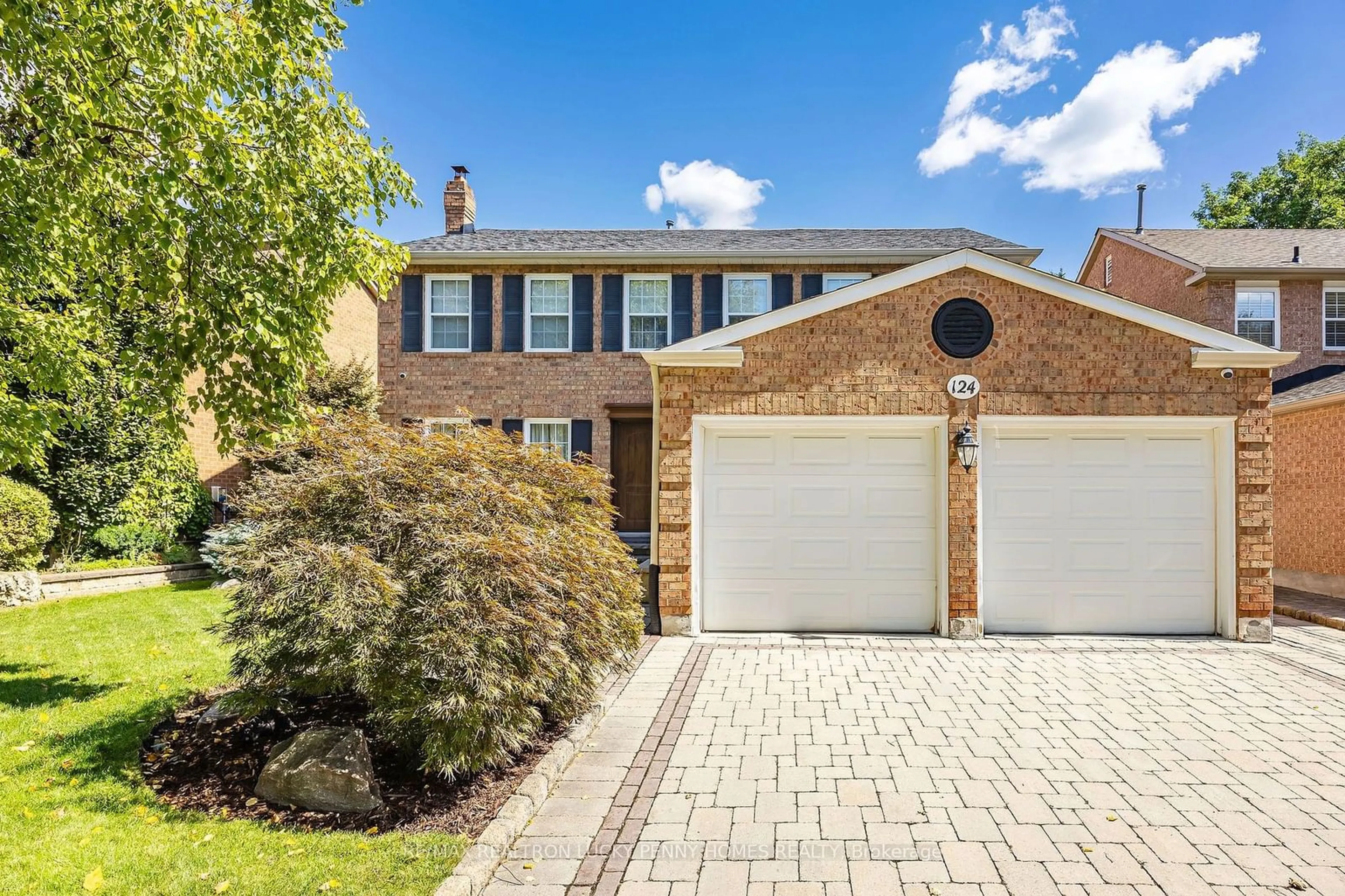 Home with brick exterior material, street for 124 Aitken Circ, Markham Ontario L3R 7L8