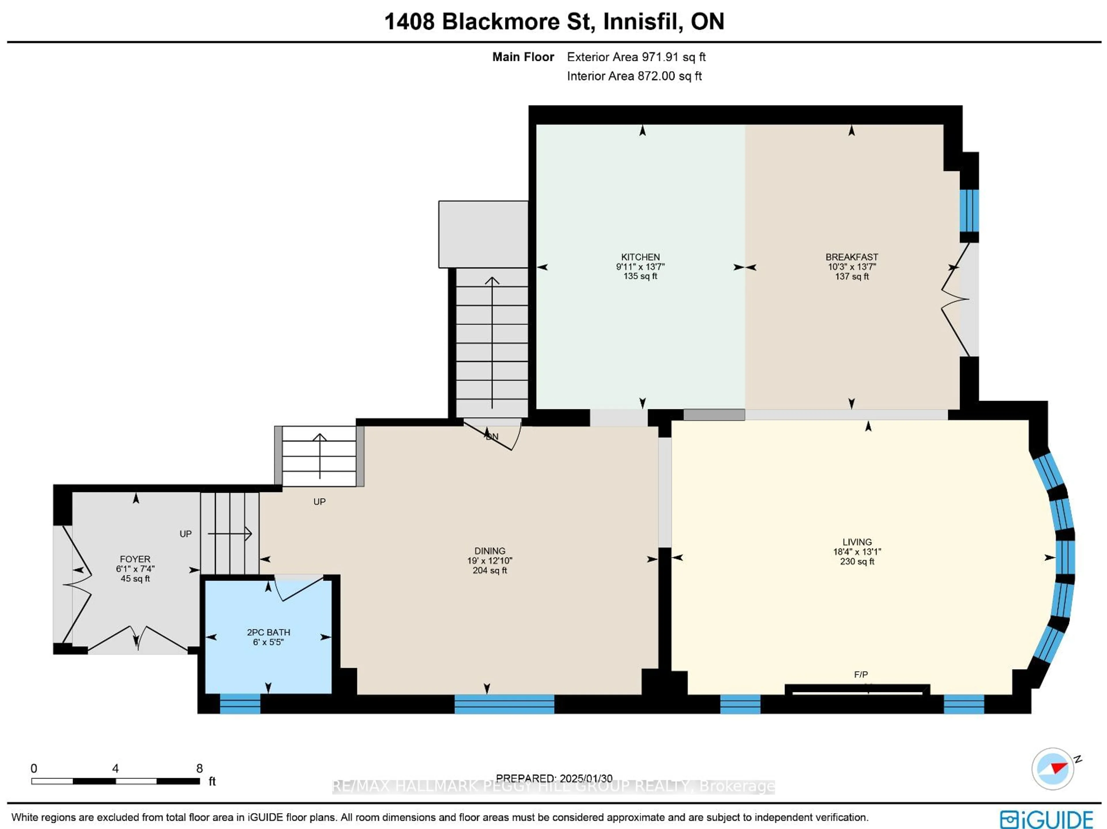 Floor plan for 1408 Blackmore St, Innisfil Ontario L9S 0P2