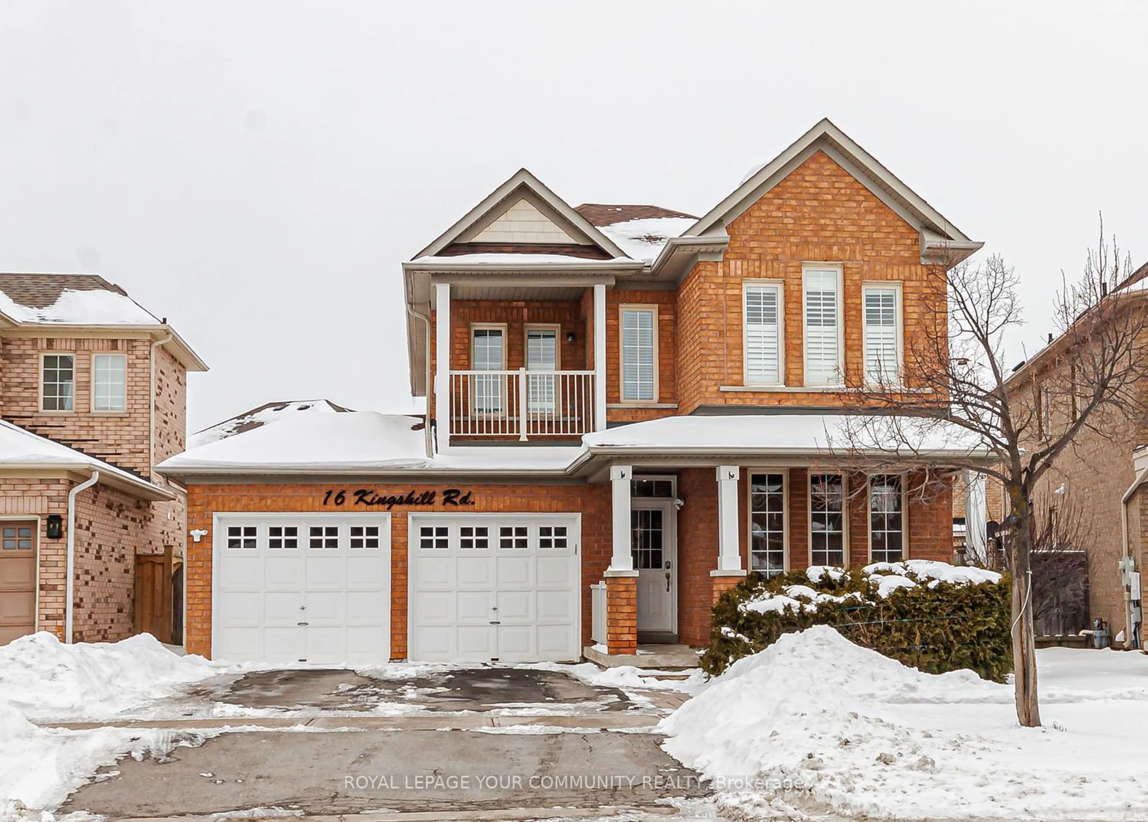 Home with brick exterior material, street for 16 Kingshill Rd, Richmond Hill Ontario L4E 4B1