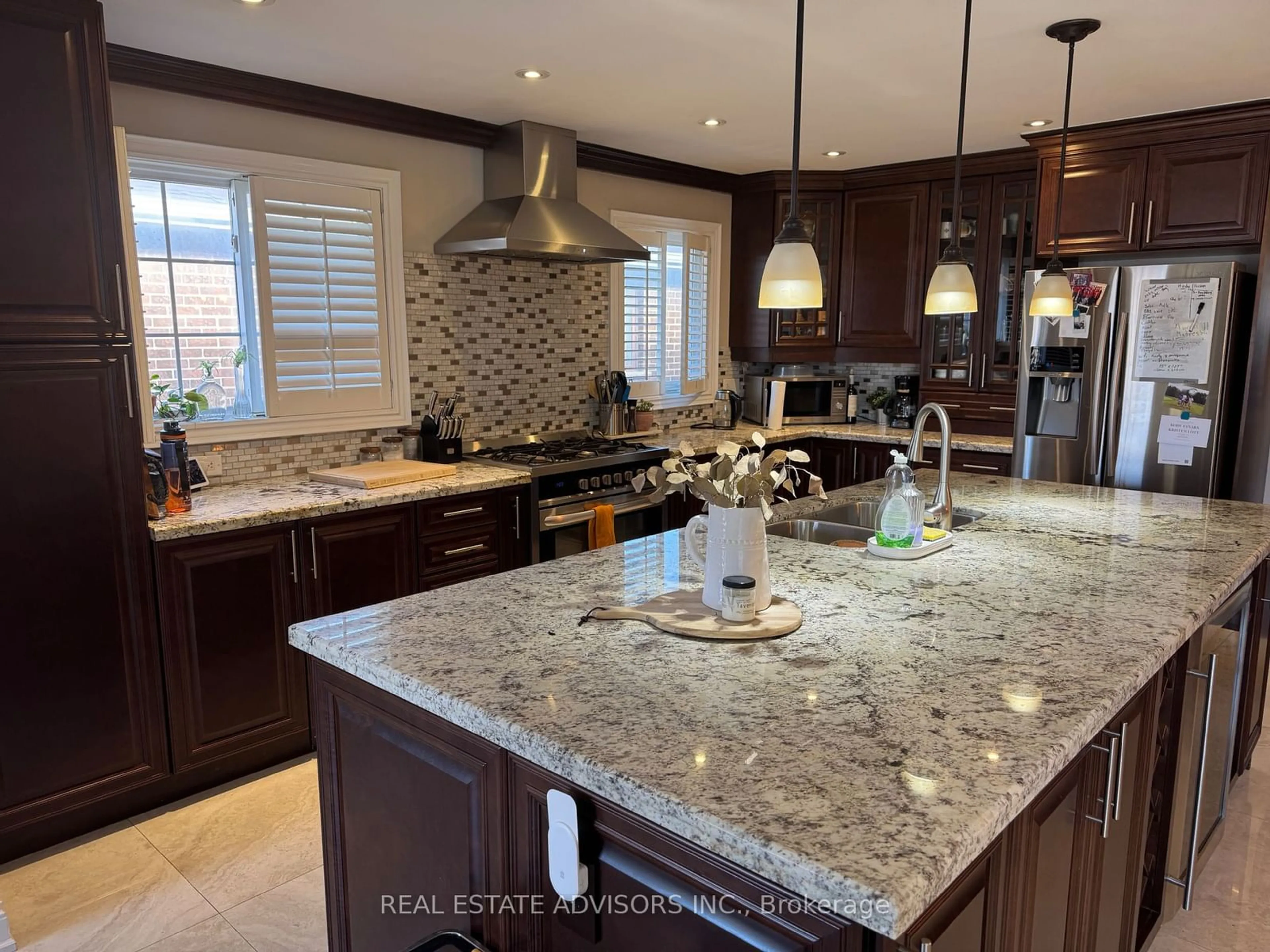 Contemporary kitchen, ceramic/tile floor for 17 Agincourt Rd, Vaughan Ontario L4L 2Z7