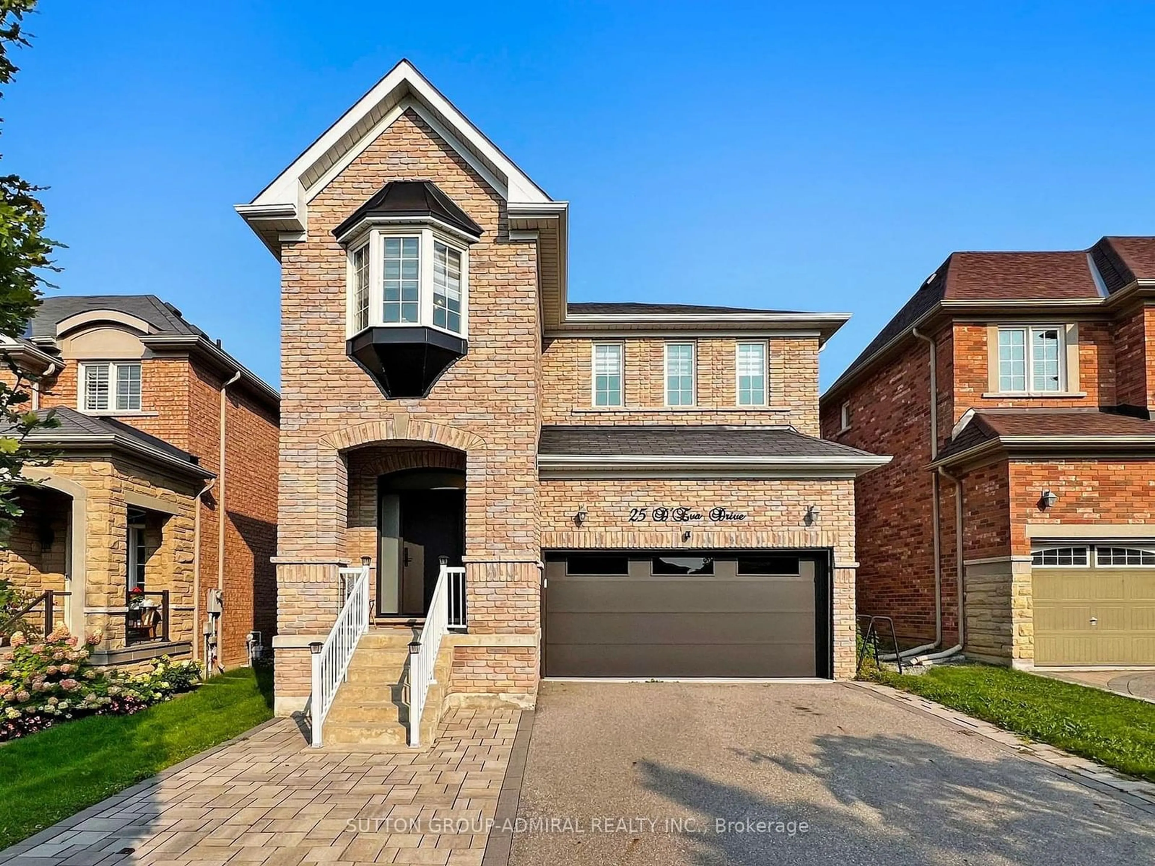 Home with brick exterior material, street for 25 D'Eva Dr, Vaughan Ontario L4J 0E7