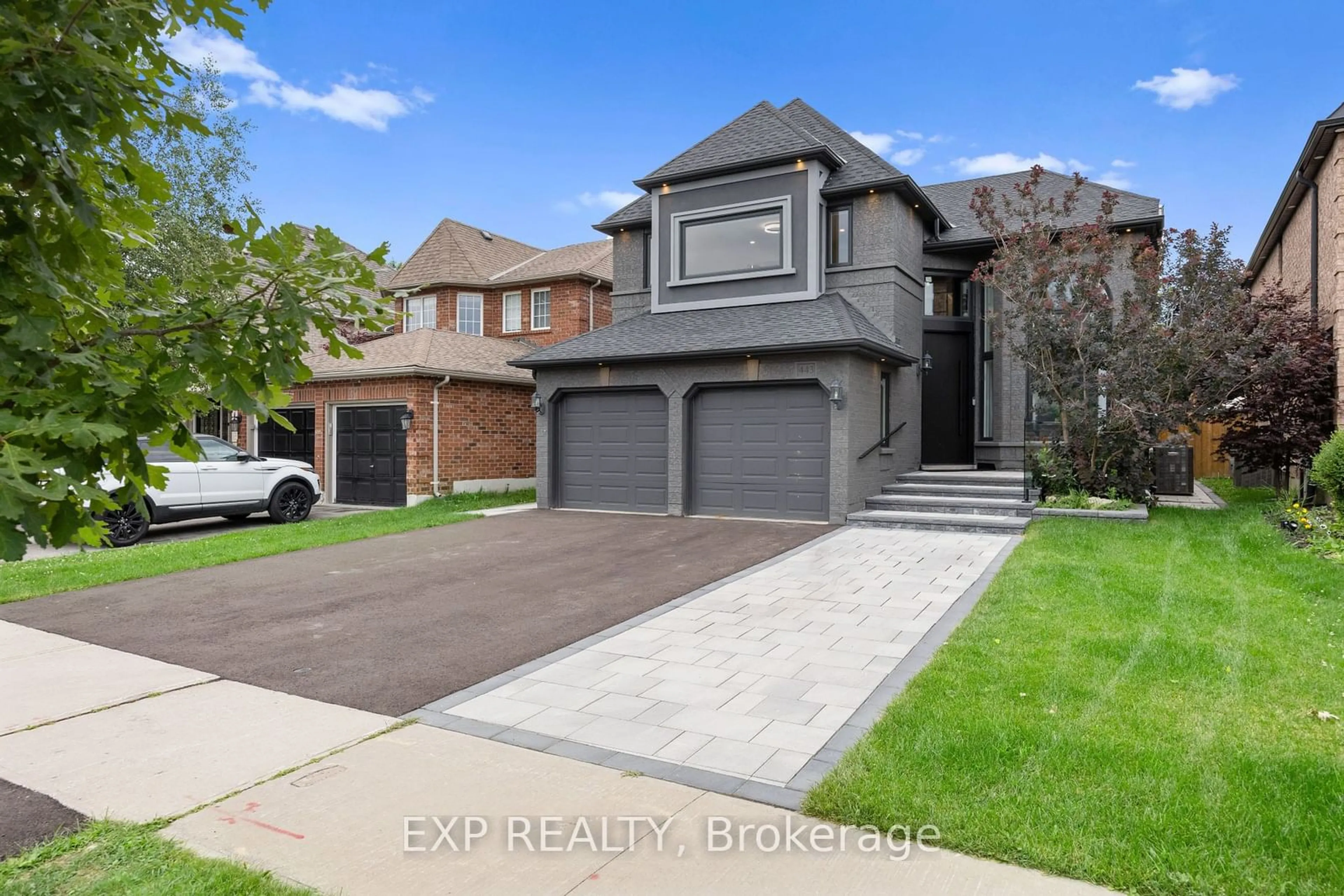 Home with brick exterior material, street for 443 Silken Laumann Dr, Newmarket Ontario L3X 2H9