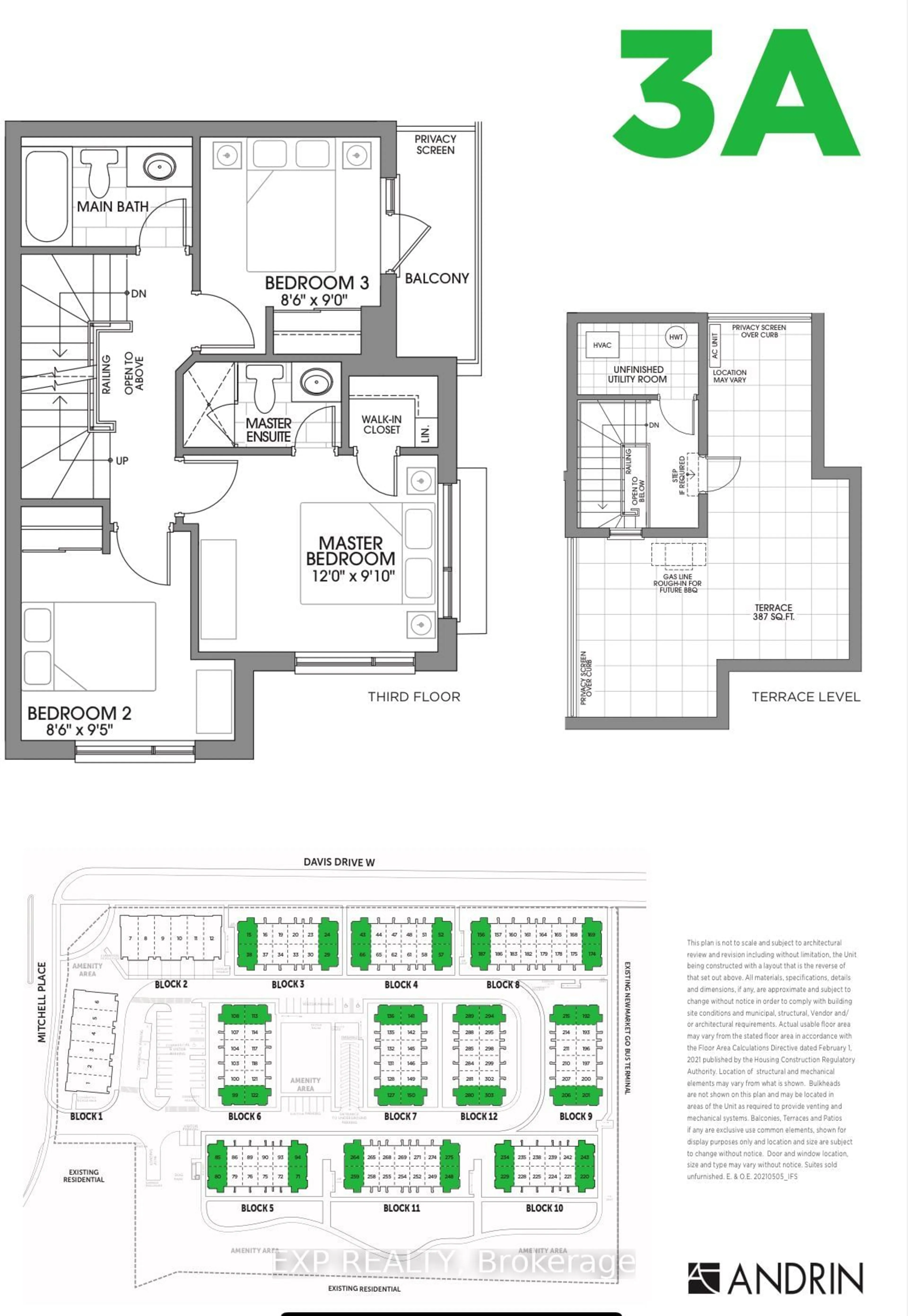 Floor plan for 18 Lytham Green Circ #16, Newmarket Ontario L3Y 2P3