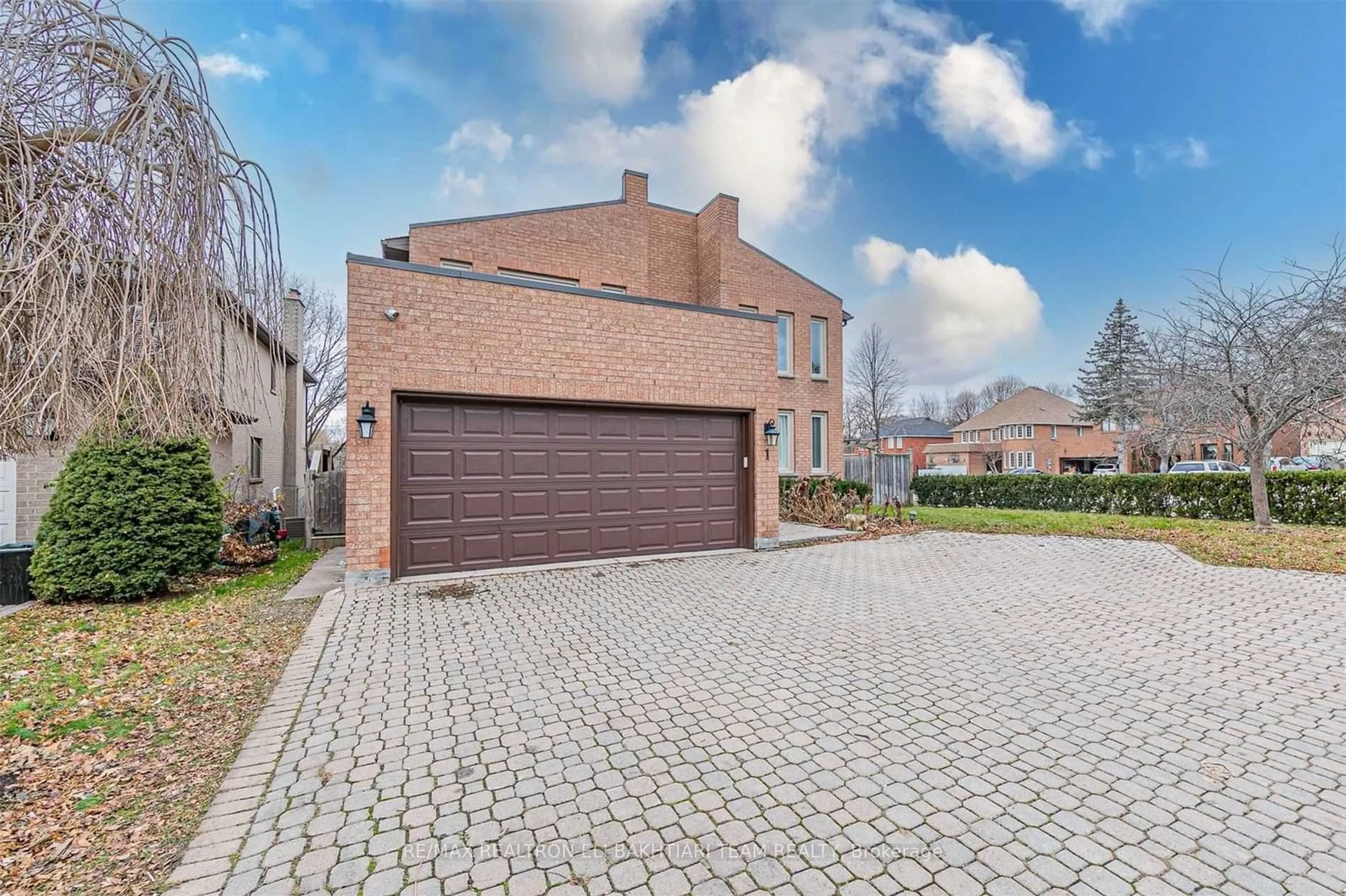 Home with brick exterior material, street for 1 Bronte Rd, Markham Ontario L3T 7H5