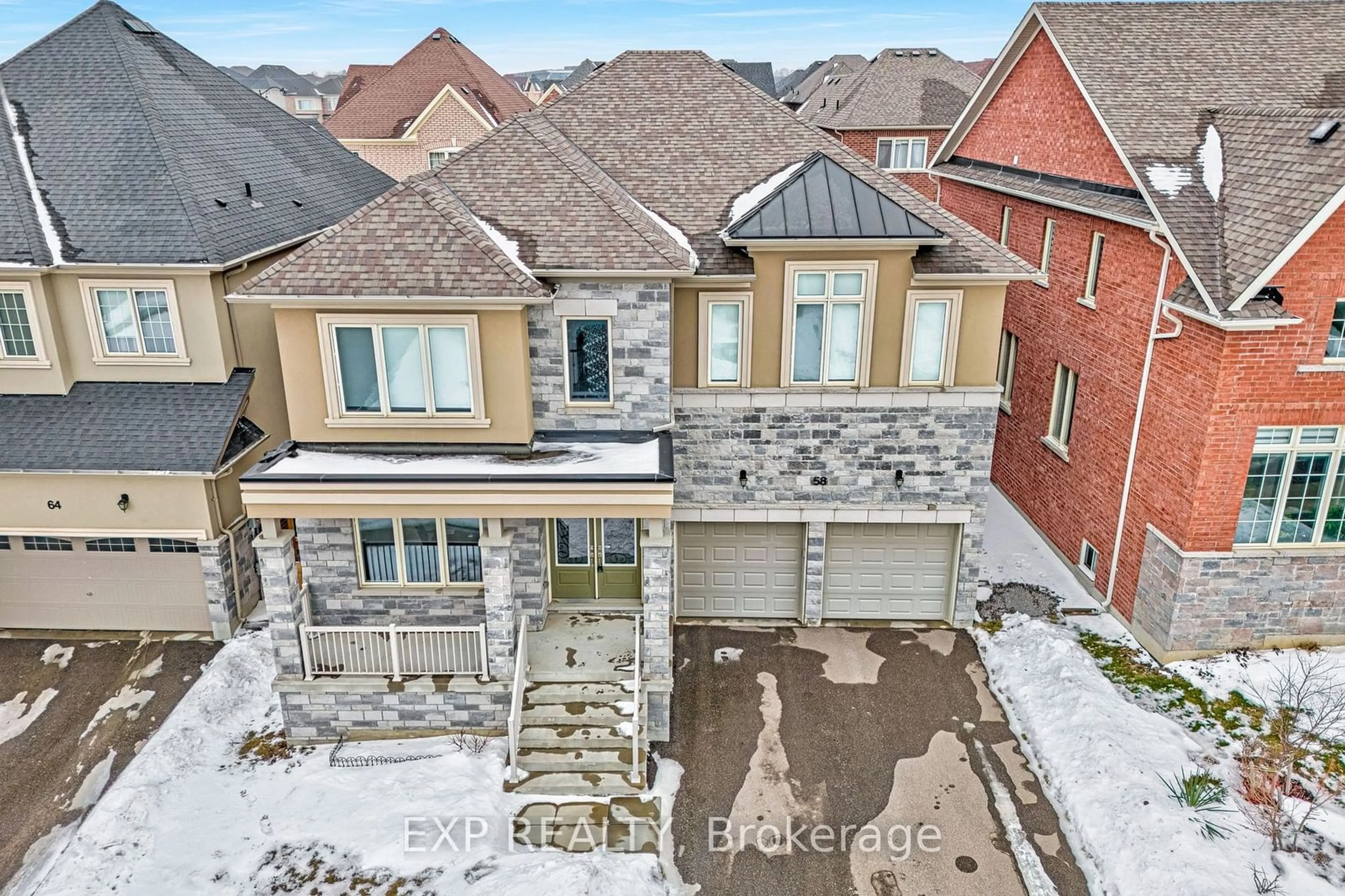 Home with brick exterior material, street for 58 Clifford Fairbarn Dr, East Gwillimbury Ontario L9N 0S1