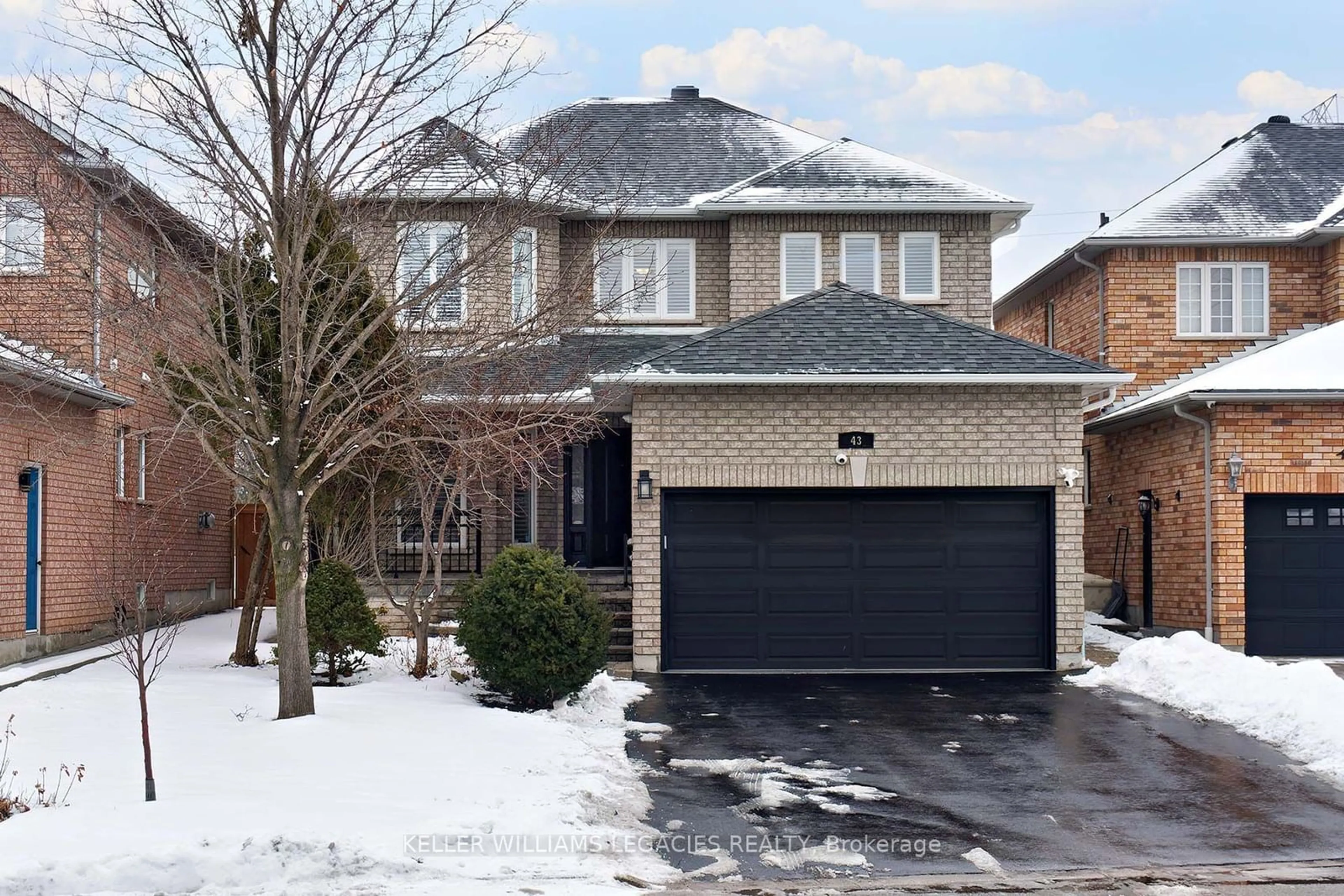 Home with brick exterior material, street for 43 Brasswinds Crt, Vaughan Ontario L4L 9C6