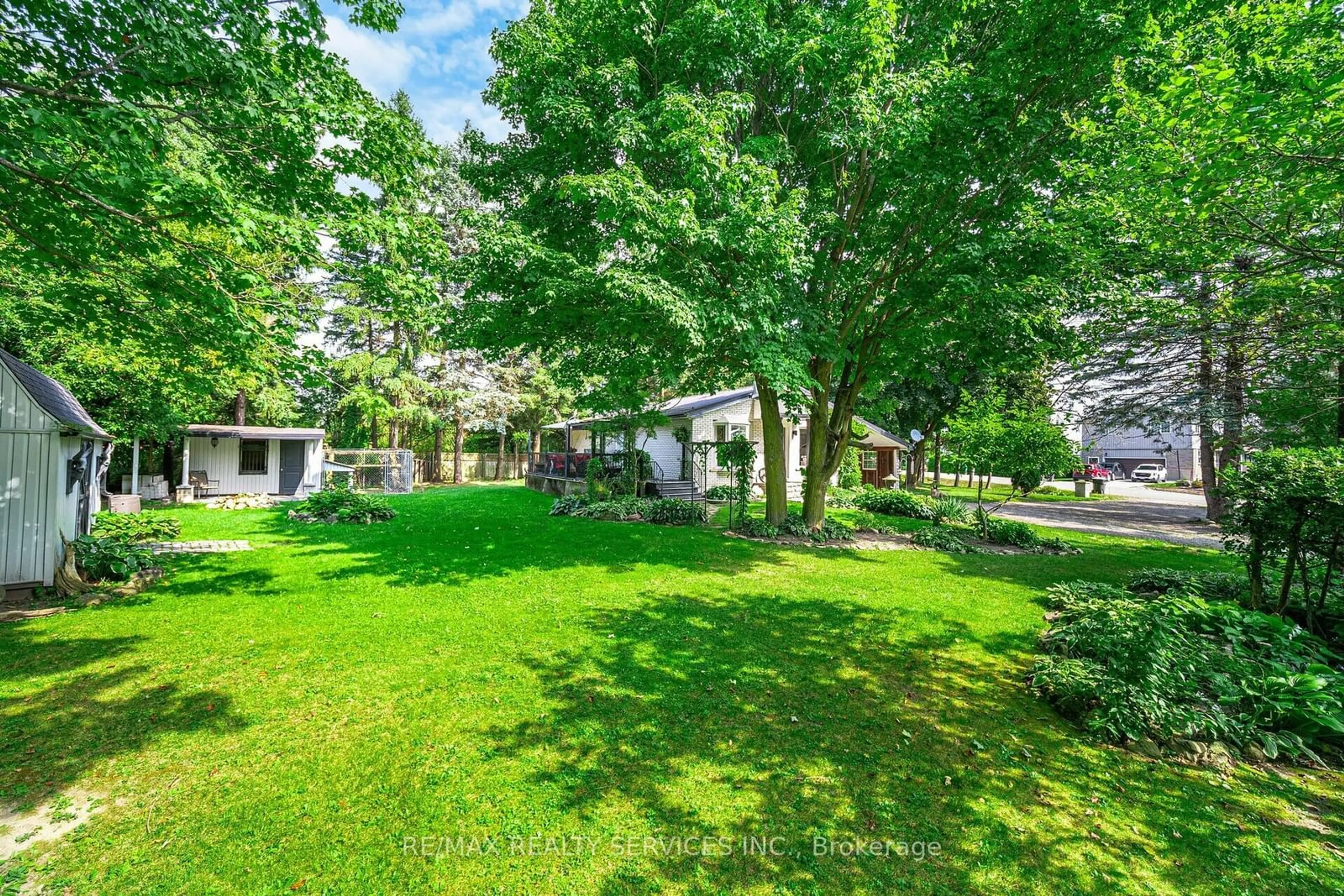 A pic from outside/outdoor area/front of a property/back of a property/a pic from drone, forest/trees view for 6206 Third Line, Essa Ontario L9R 1V2