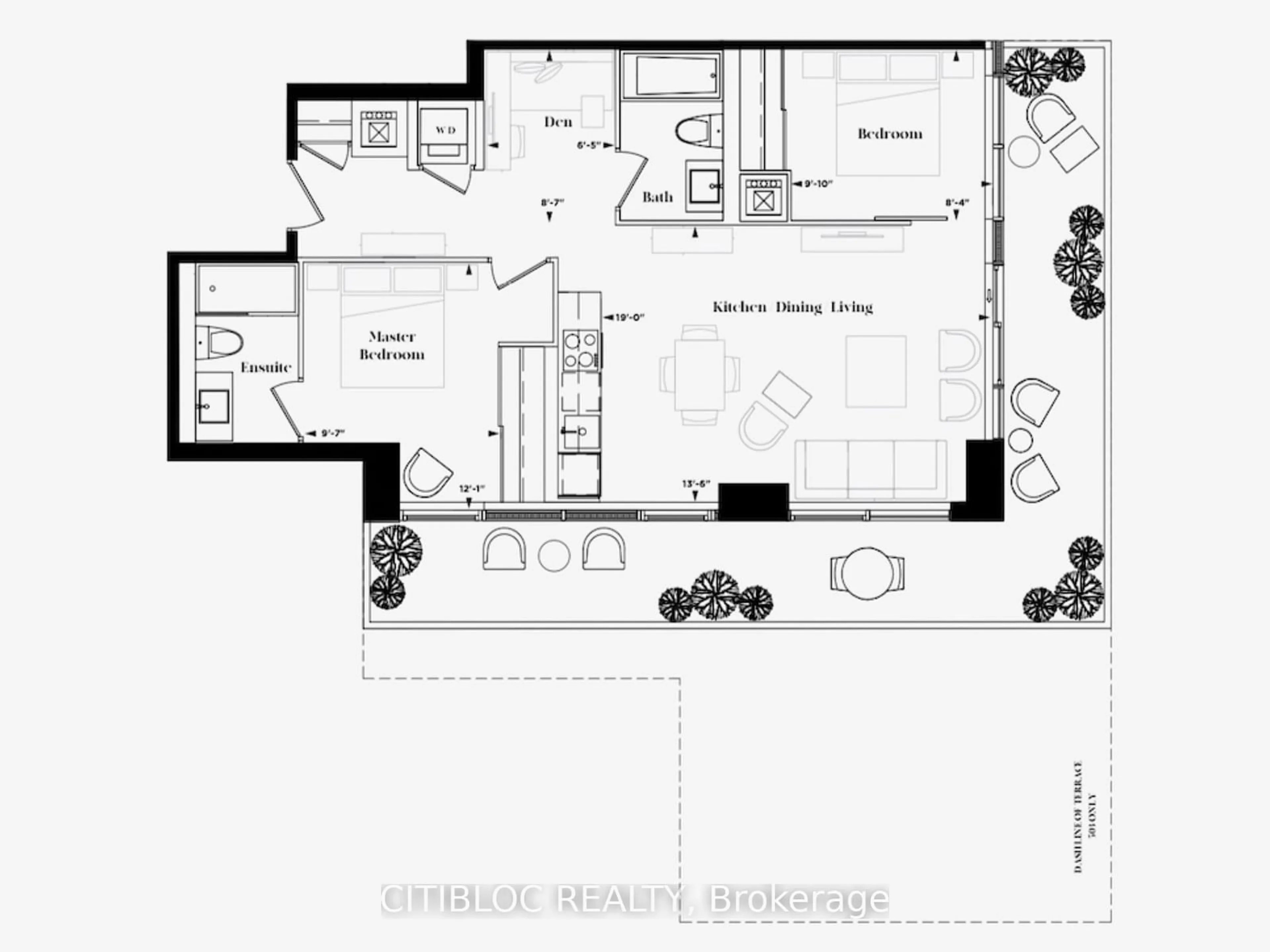 Floor plan for 185 Deerfield Rd #503, Newmarket Ontario L3Y 0G7