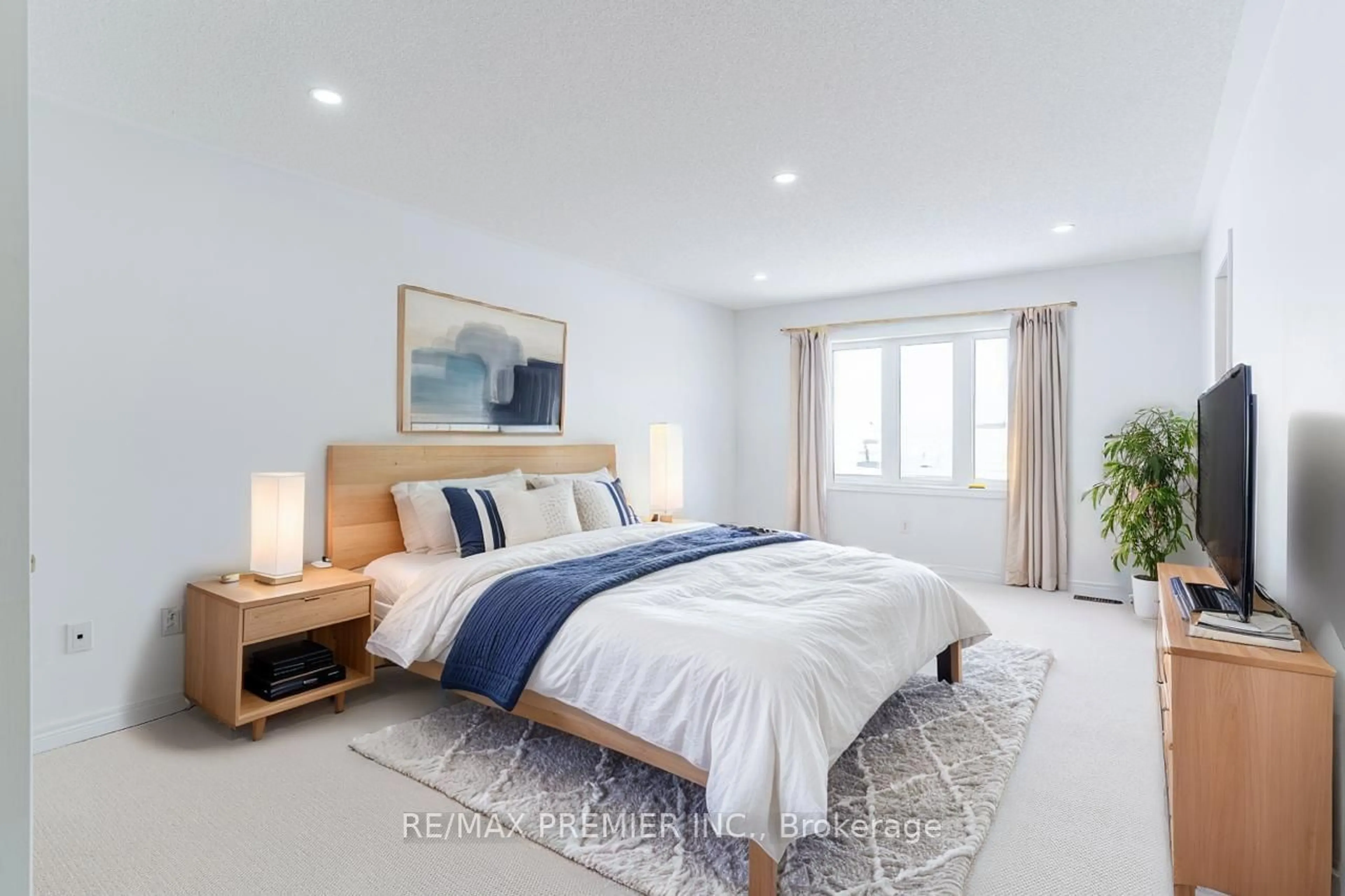 Bedroom with bed, unknown for 51 Sasco Way, Essa Ontario L0M 1B4