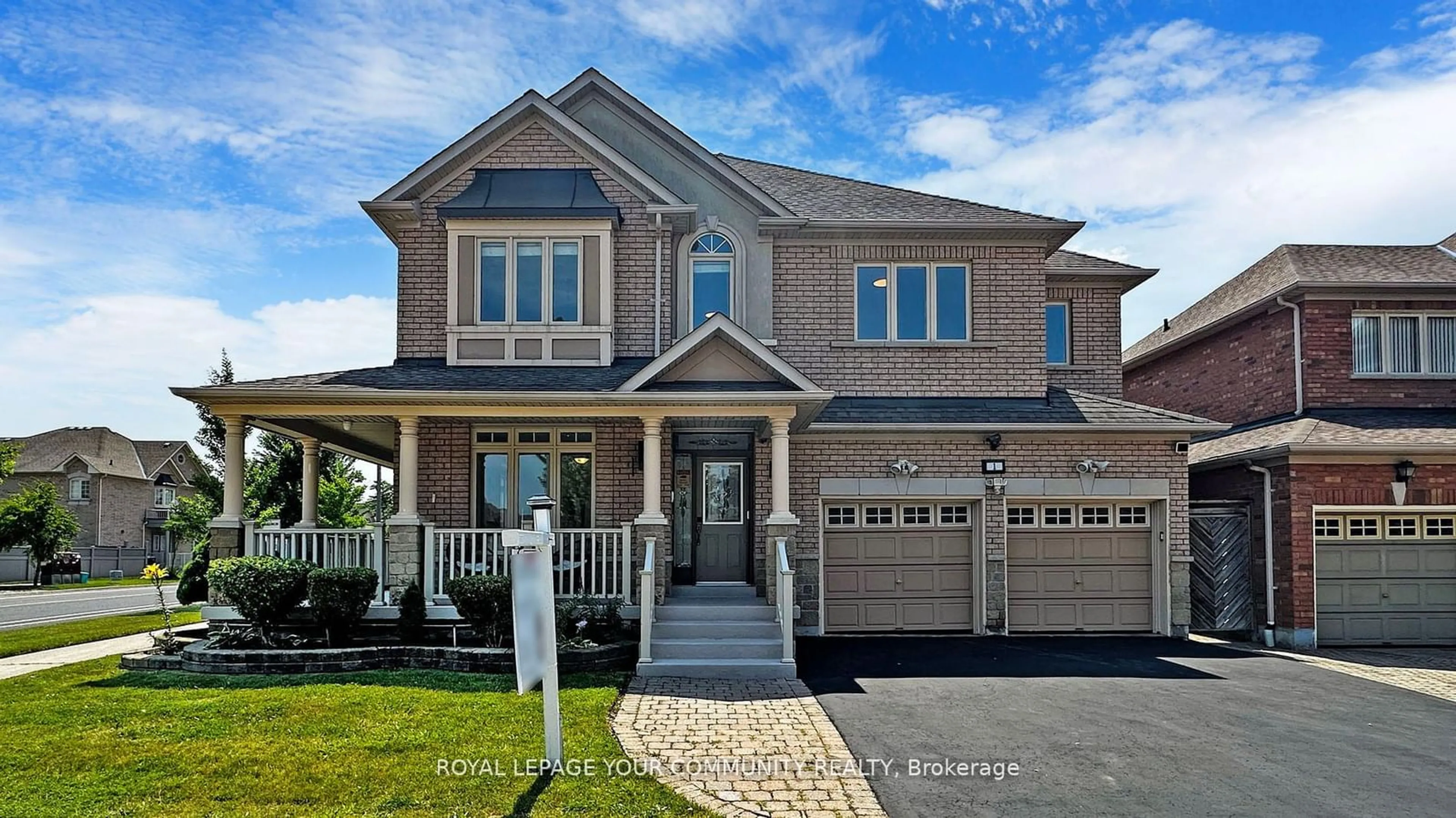 Home with brick exterior material, street for 1 Heathfield Ave, Markham Ontario L6C 3C3