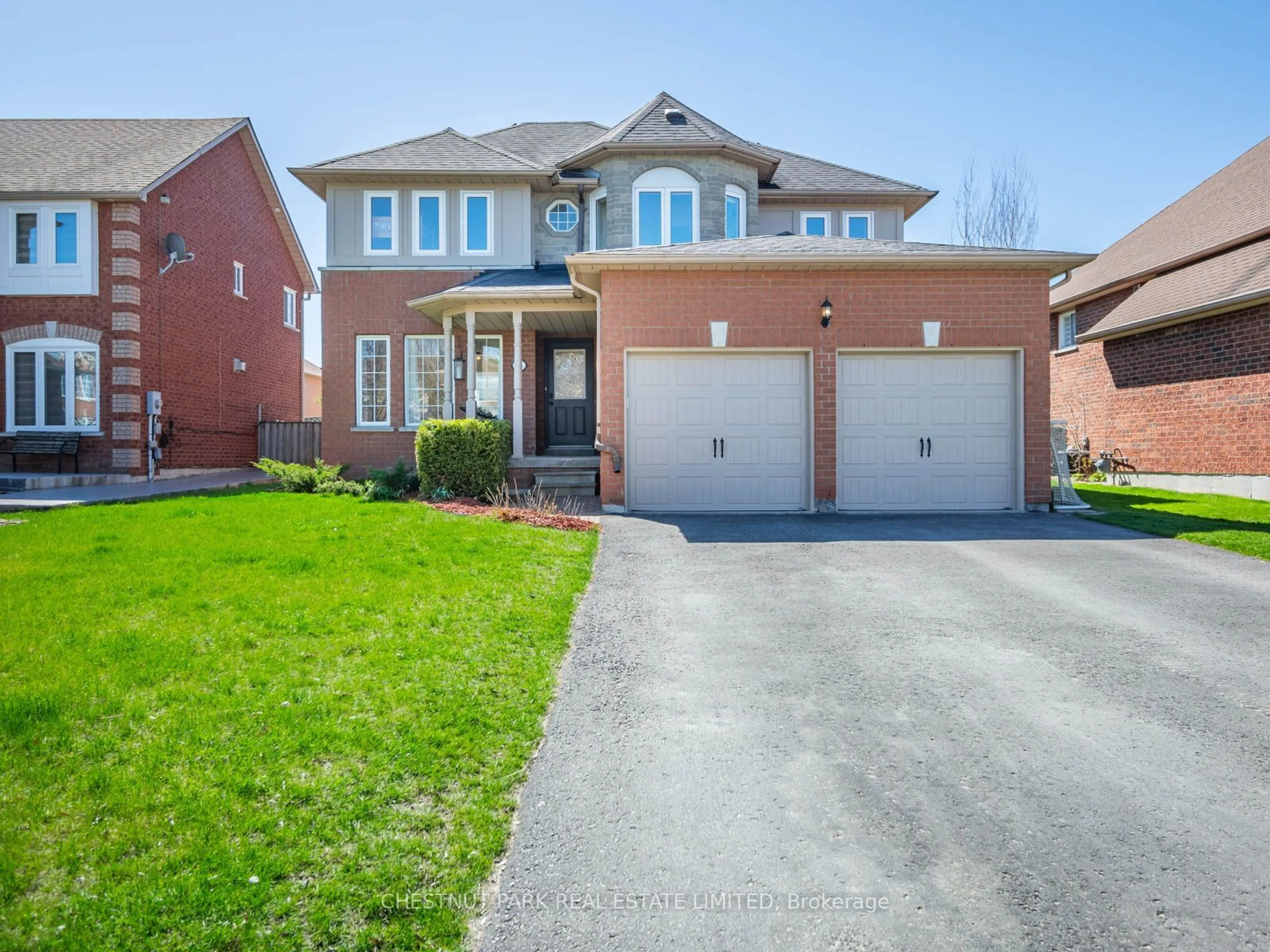 Home with brick exterior material, street for 74 Barton Lane, Uxbridge Ontario L9P 1W2