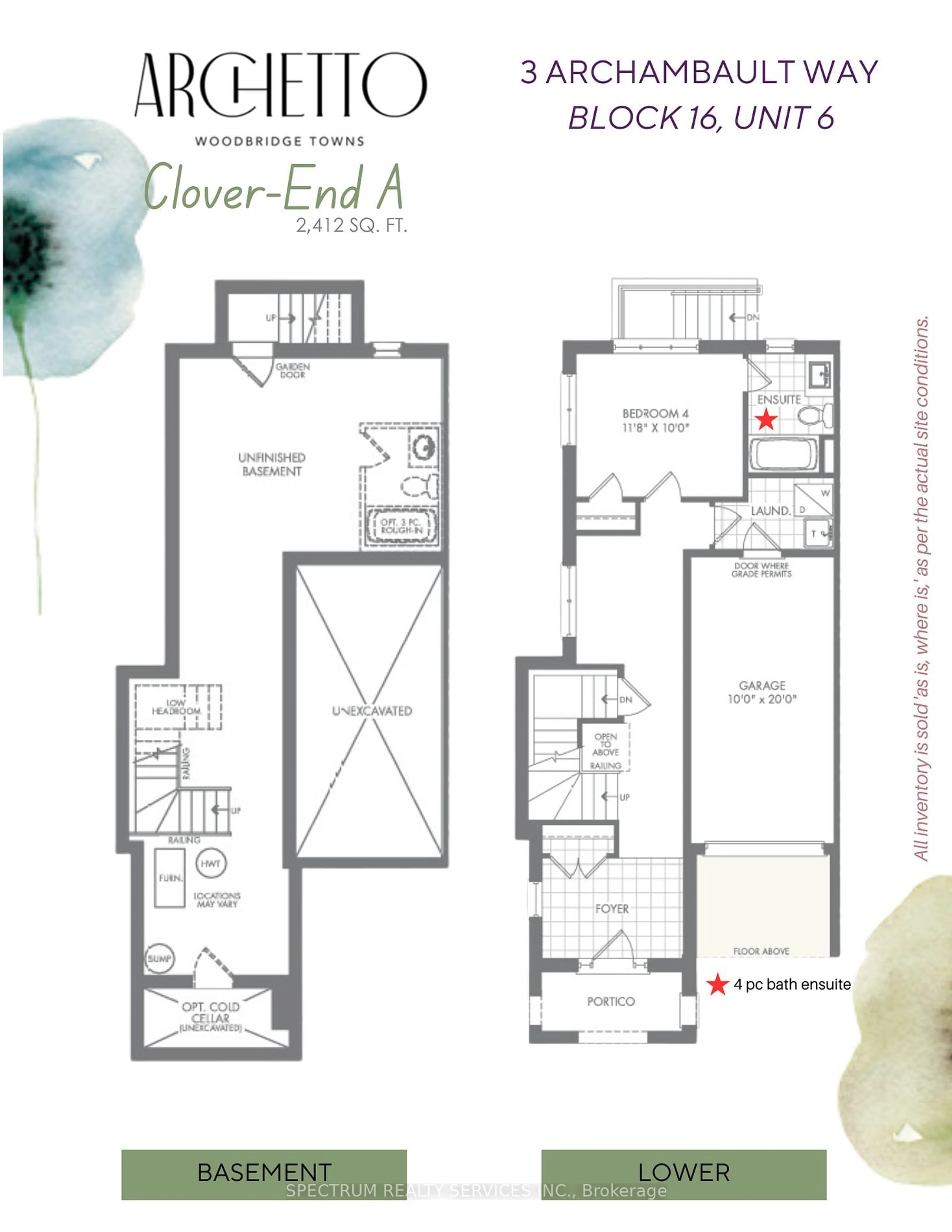 Floor plan for 3 Archambault Way, Vaughan Ontario L4H 5G4