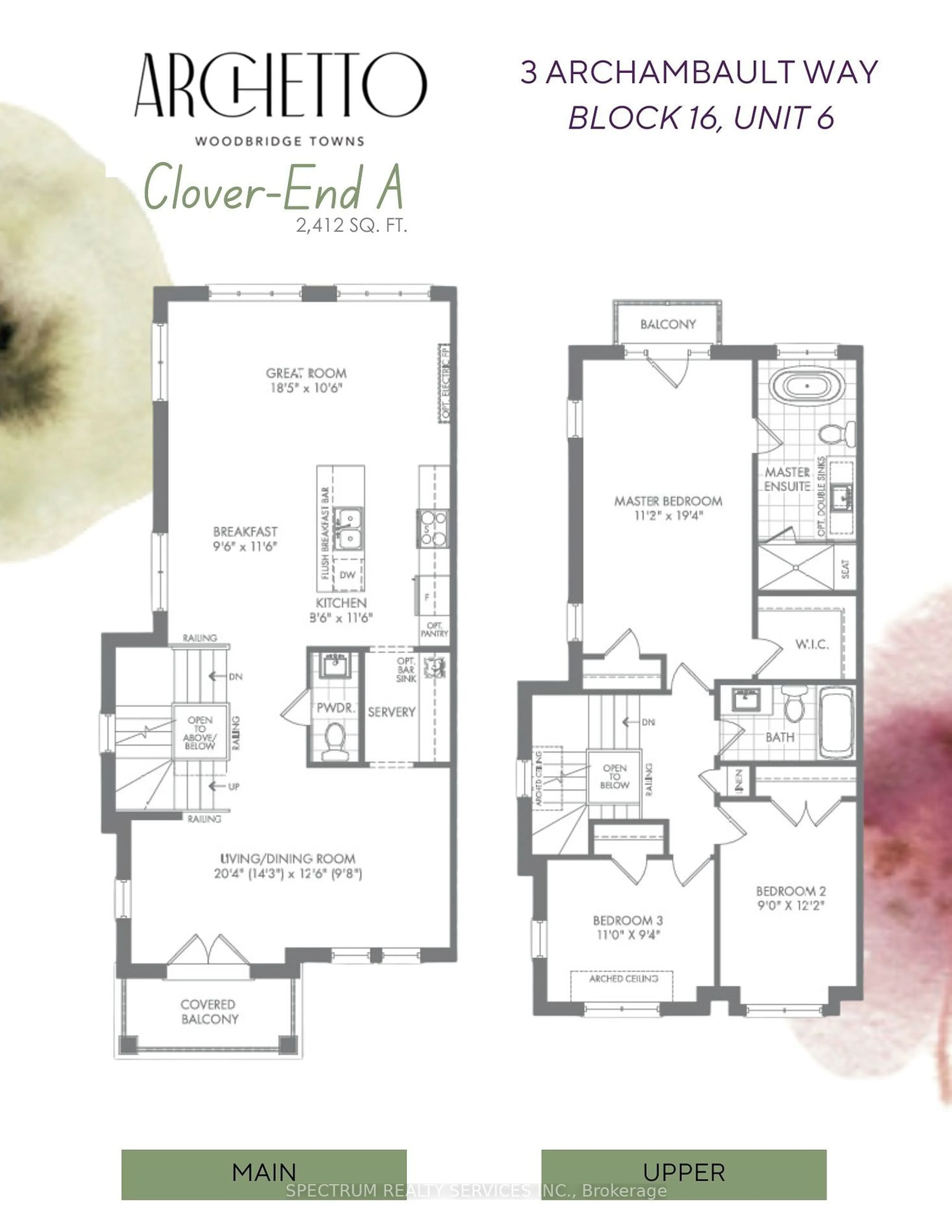 Floor plan for 3 Archambault Way, Vaughan Ontario L4H 5G4