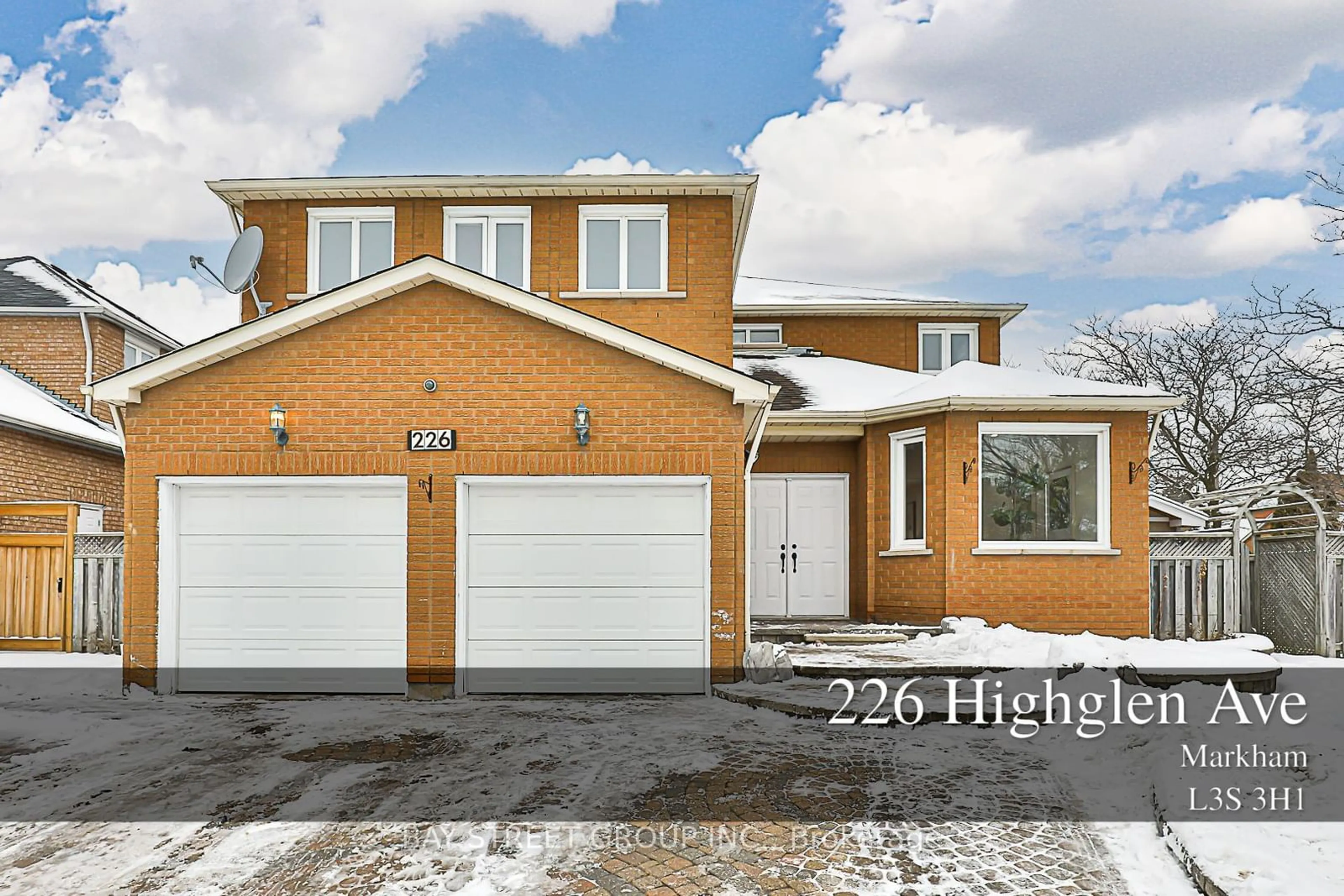 Home with brick exterior material, street for 226 Highglen Ave, Markham Ontario L3S 3H1