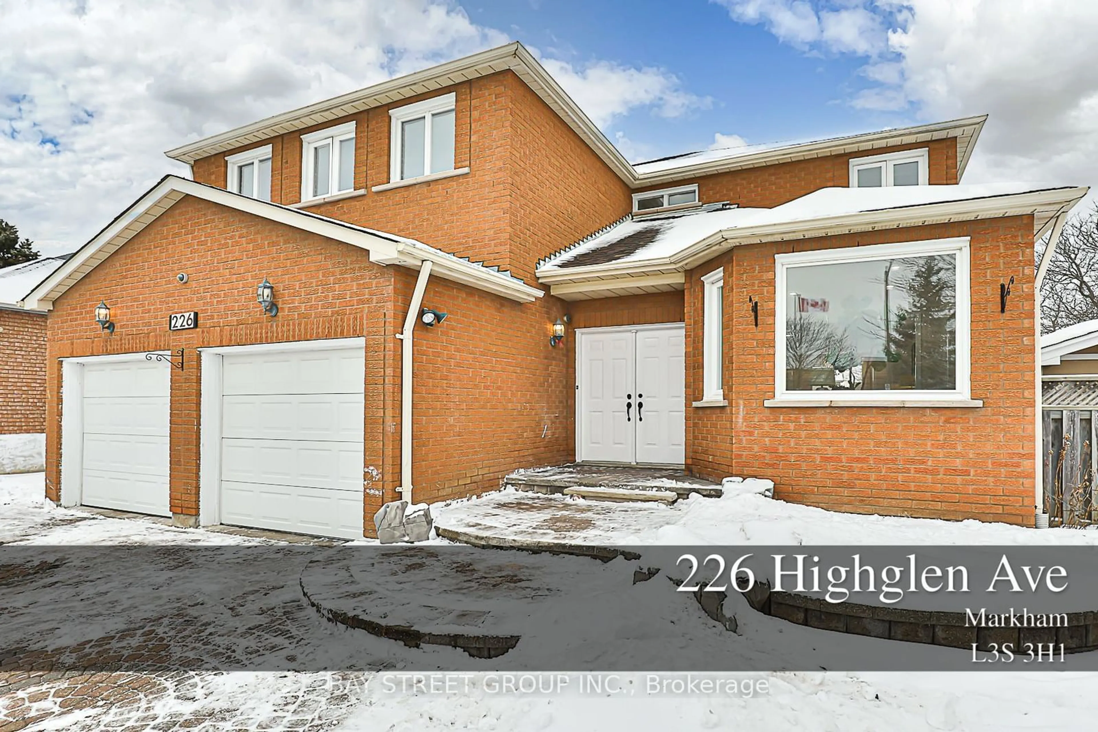 Home with brick exterior material, street for 226 Highglen Ave, Markham Ontario L3S 3H1