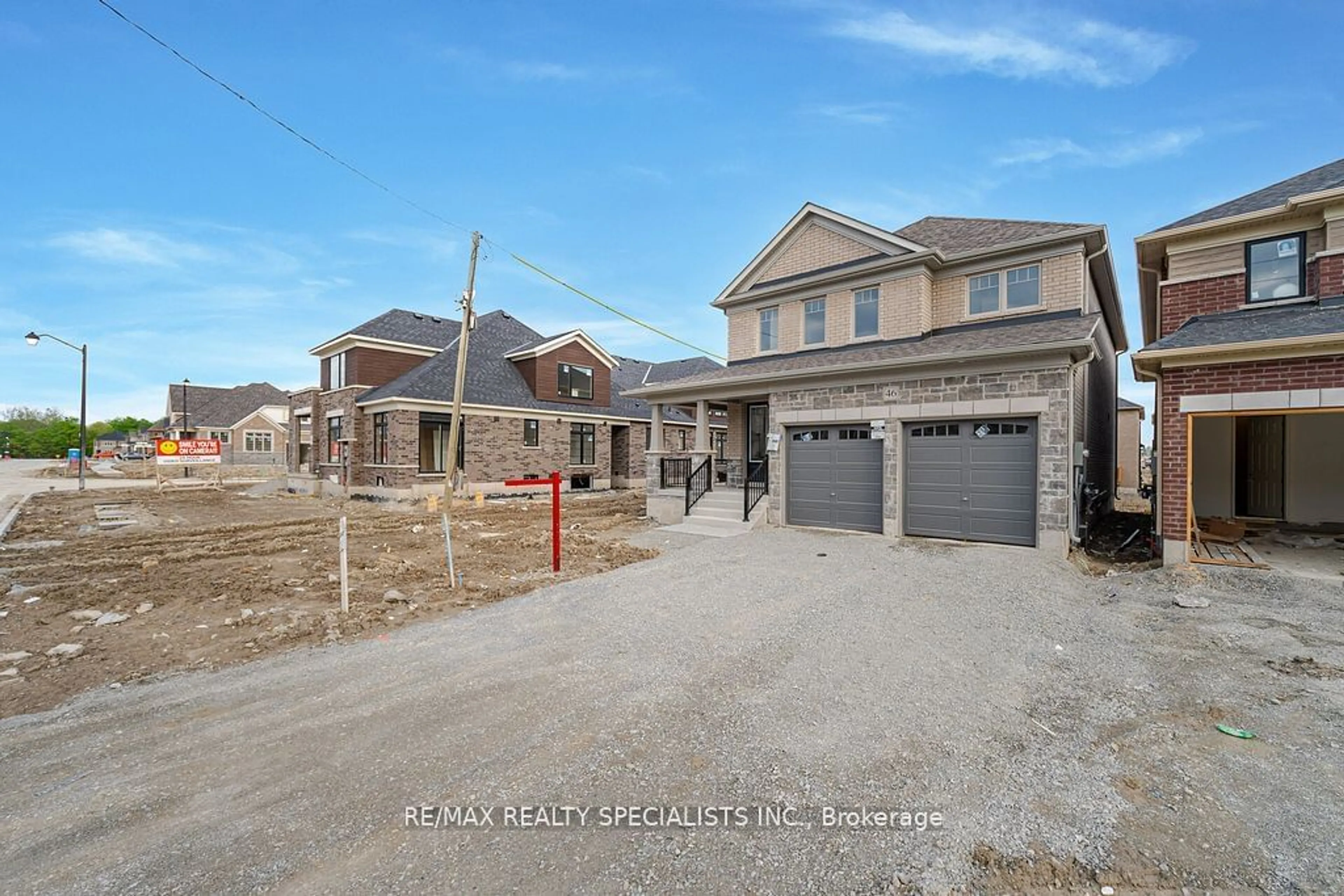 A pic from outside/outdoor area/front of a property/back of a property/a pic from drone, street for 46 Sparrow Way, Adjala-Tosorontio Ontario L0G 1W0