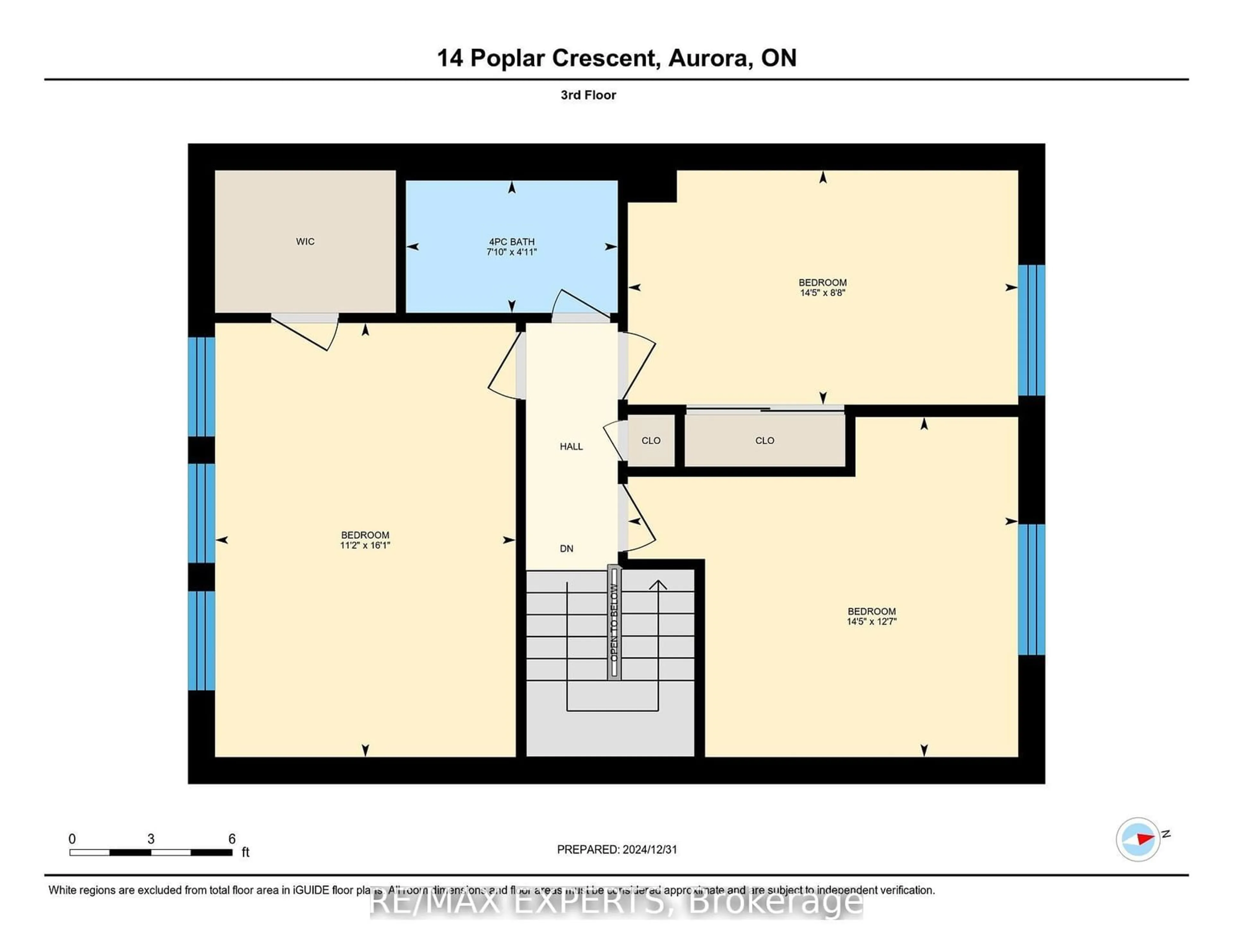 Floor plan for 14 Poplar Cres, Aurora Ontario L4G 3L3