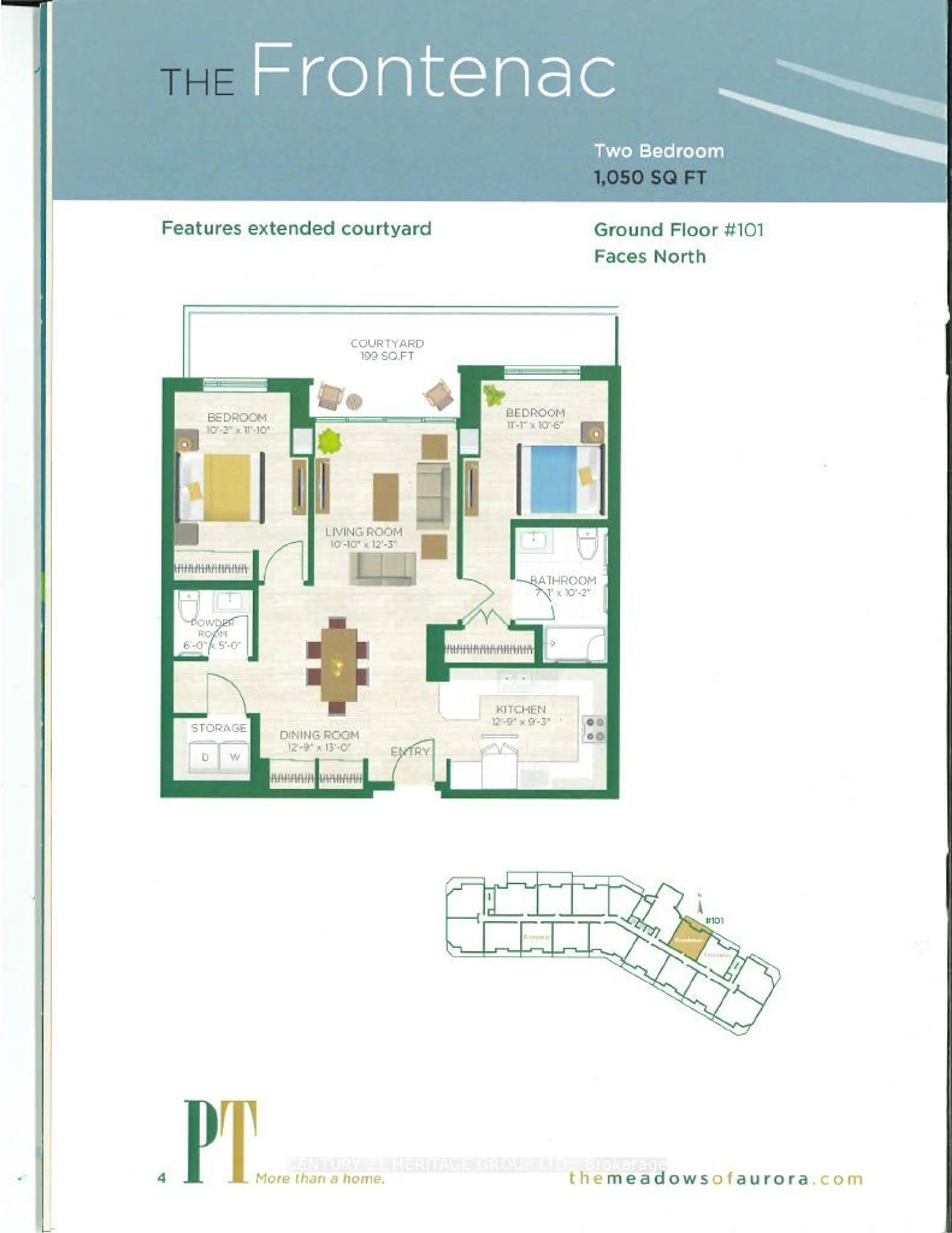 Floor plan for 460 William Graham Dr #101, Aurora Ontario L4G 1X9