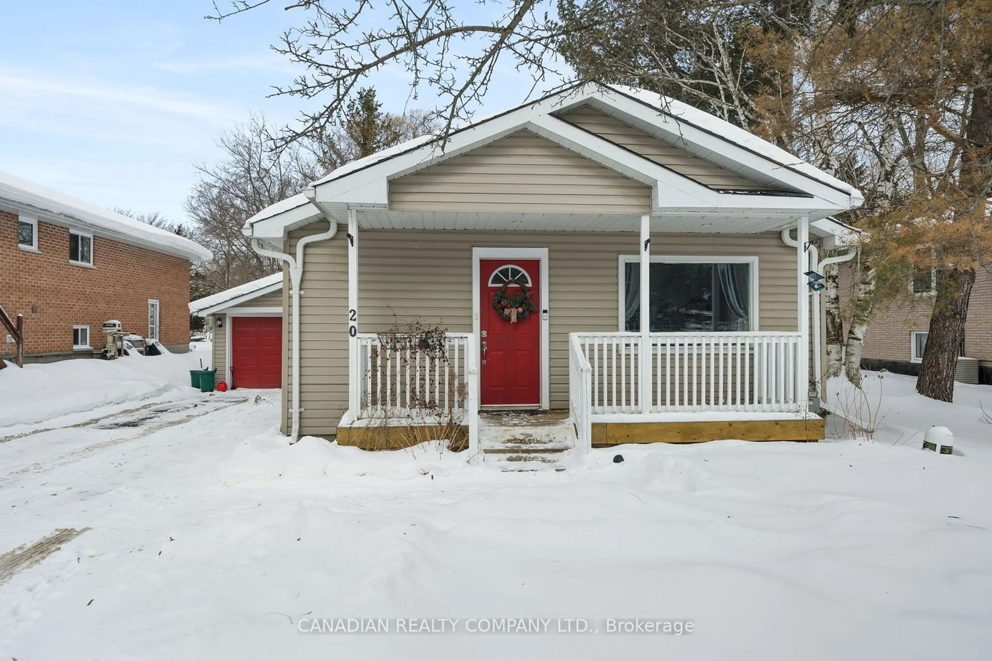 Home with vinyl exterior material, street for 20 Wasslow Ave, Georgina Ontario L0E 1N0