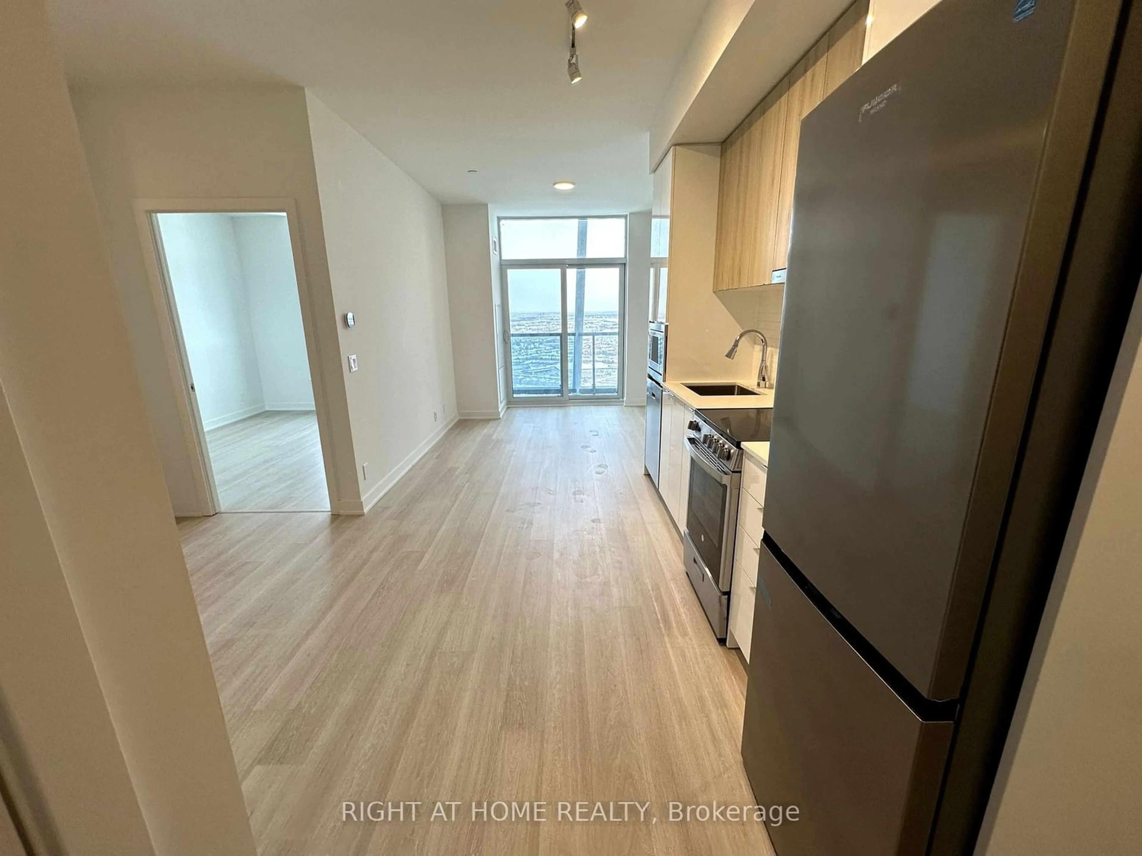 Standard kitchen, wood/laminate floor for 30 Upper Mall Way #3506, Vaughan Ontario L4J 0L7