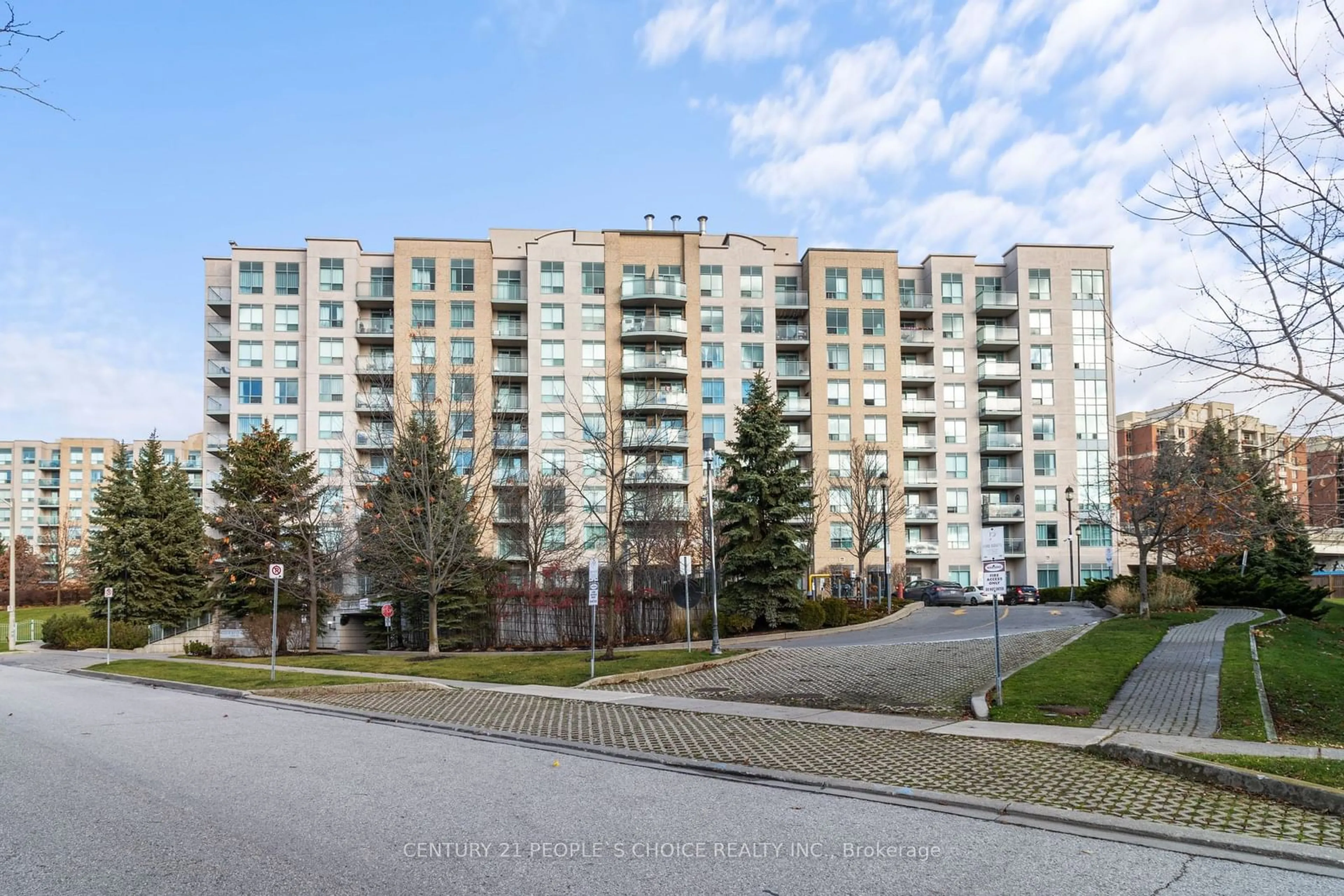 Balcony in the apartment, city buildings view from balcony for 51 Baffin Crt #110, Richmond Hill Ontario L4B 4P6