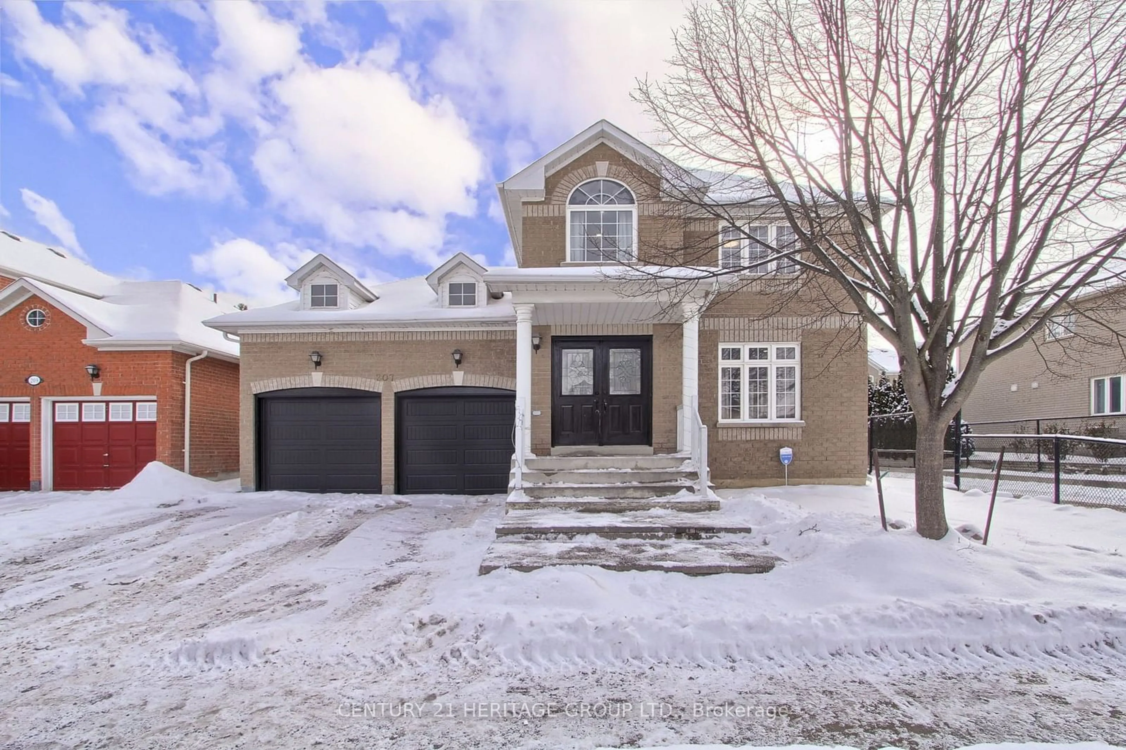 Home with brick exterior material, street for 207 Flagstone Way, Newmarket Ontario L3X 2Y3