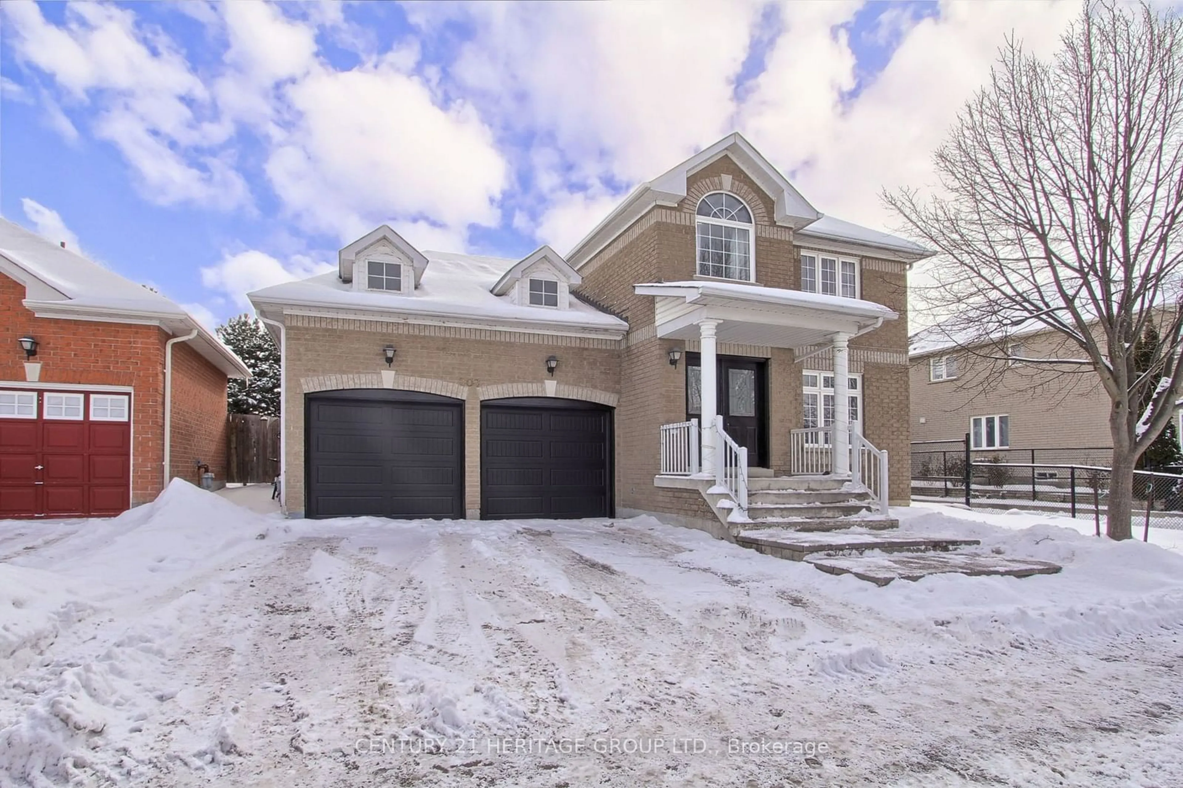 Home with brick exterior material, street for 207 Flagstone Way, Newmarket Ontario L3X 2Y3