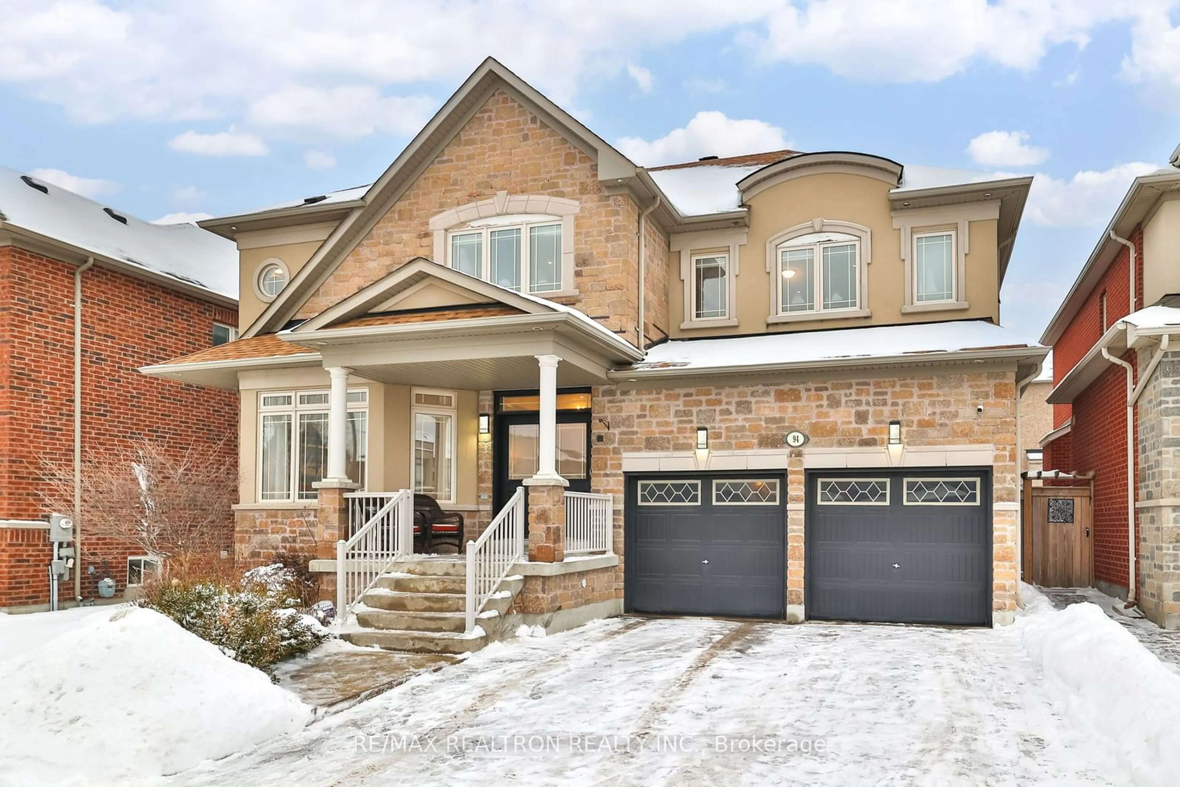 Home with brick exterior material, street for 94 Halldorson Ave, Aurora Ontario L4G 7Z4