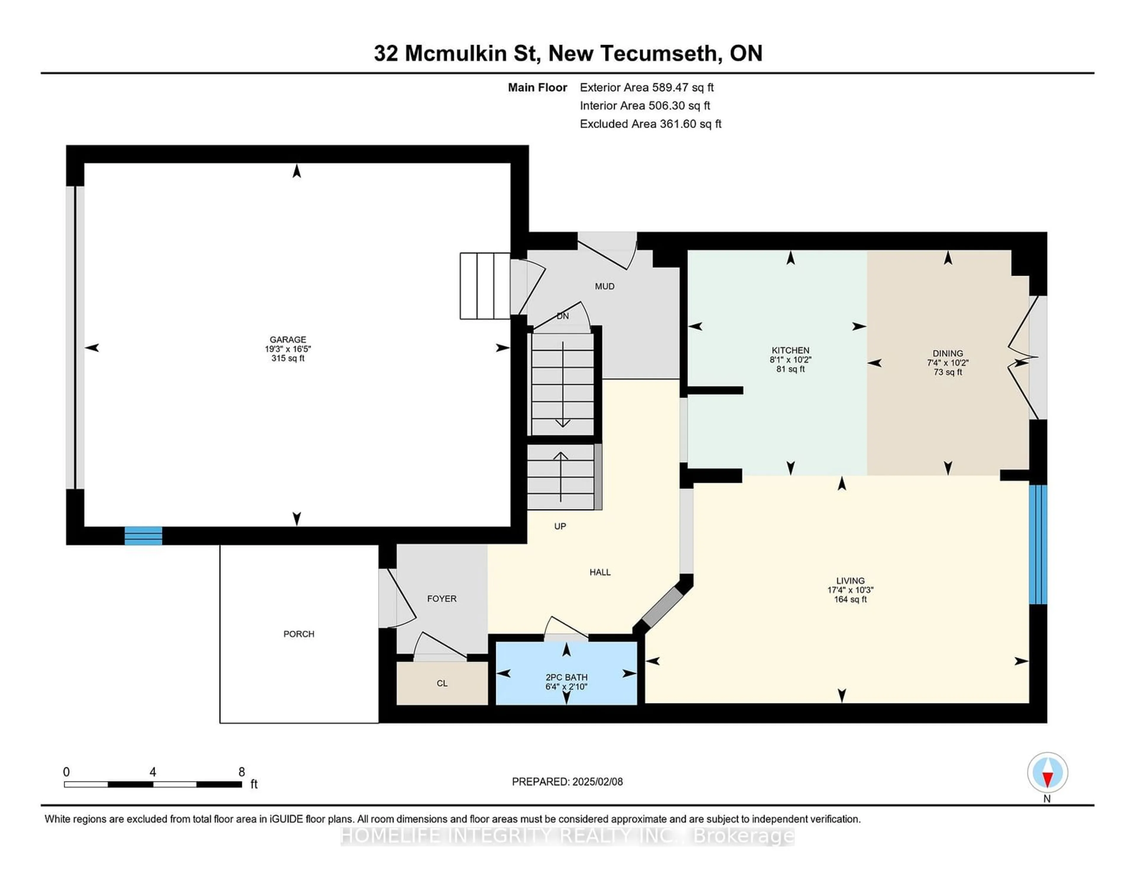 Floor plan for 32 McMulkin St, New Tecumseth Ontario L9R 0A9