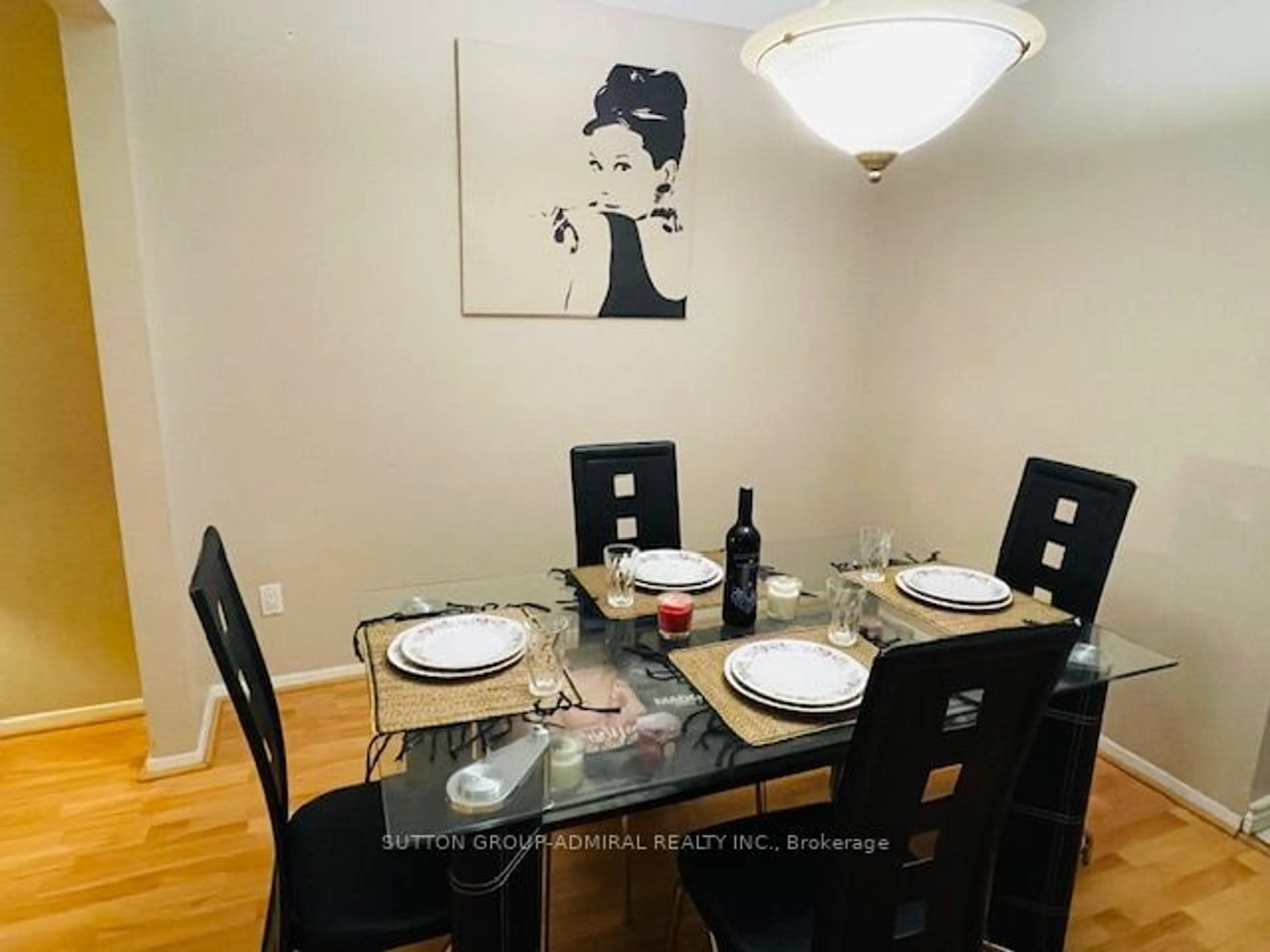 Dining room, wood/laminate floor for 46 Morley Rd, Vaughan Ontario L4J 2N5