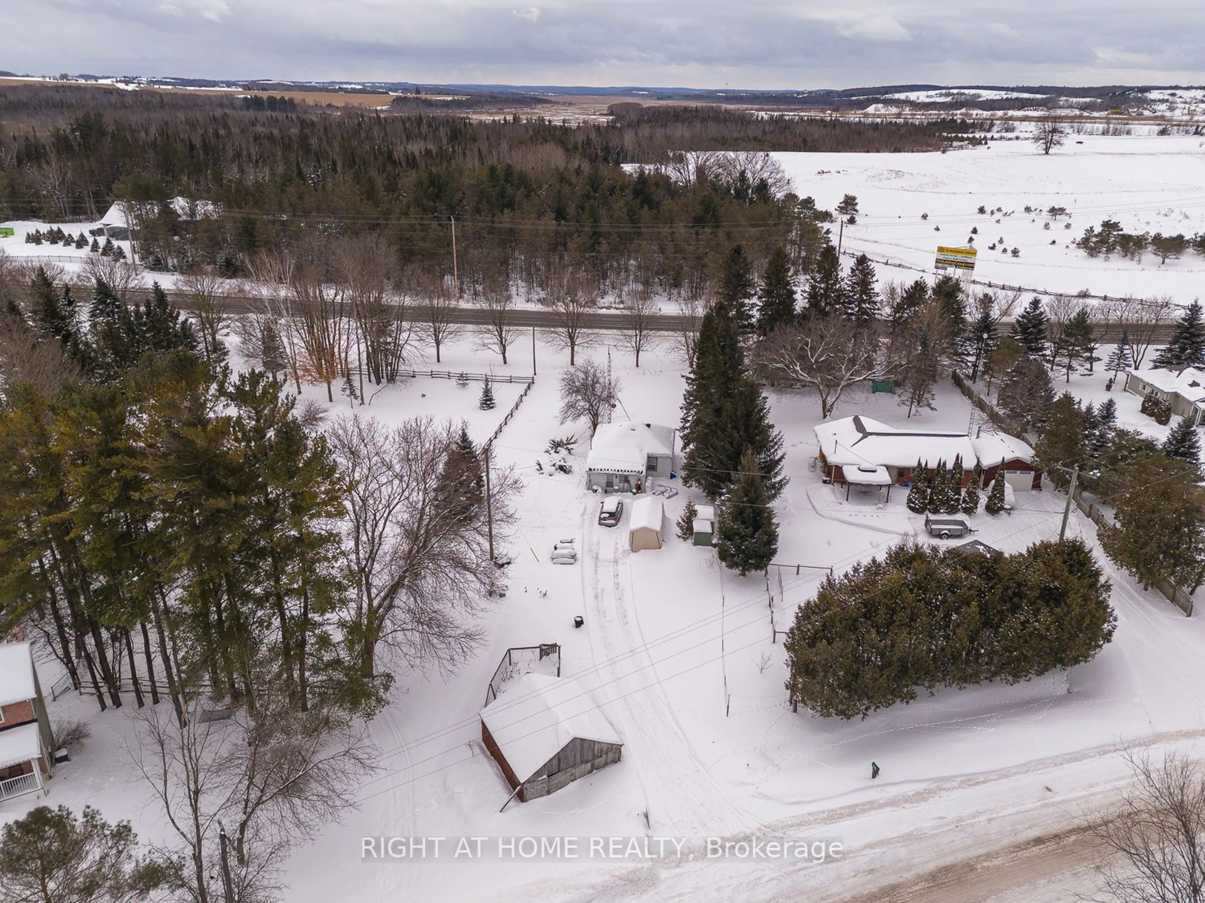 A pic from outside/outdoor area/front of a property/back of a property/a pic from drone, water/lake/river/ocean view for 1114 Concession 4 Rd, Brock Ontario L0C 1H0