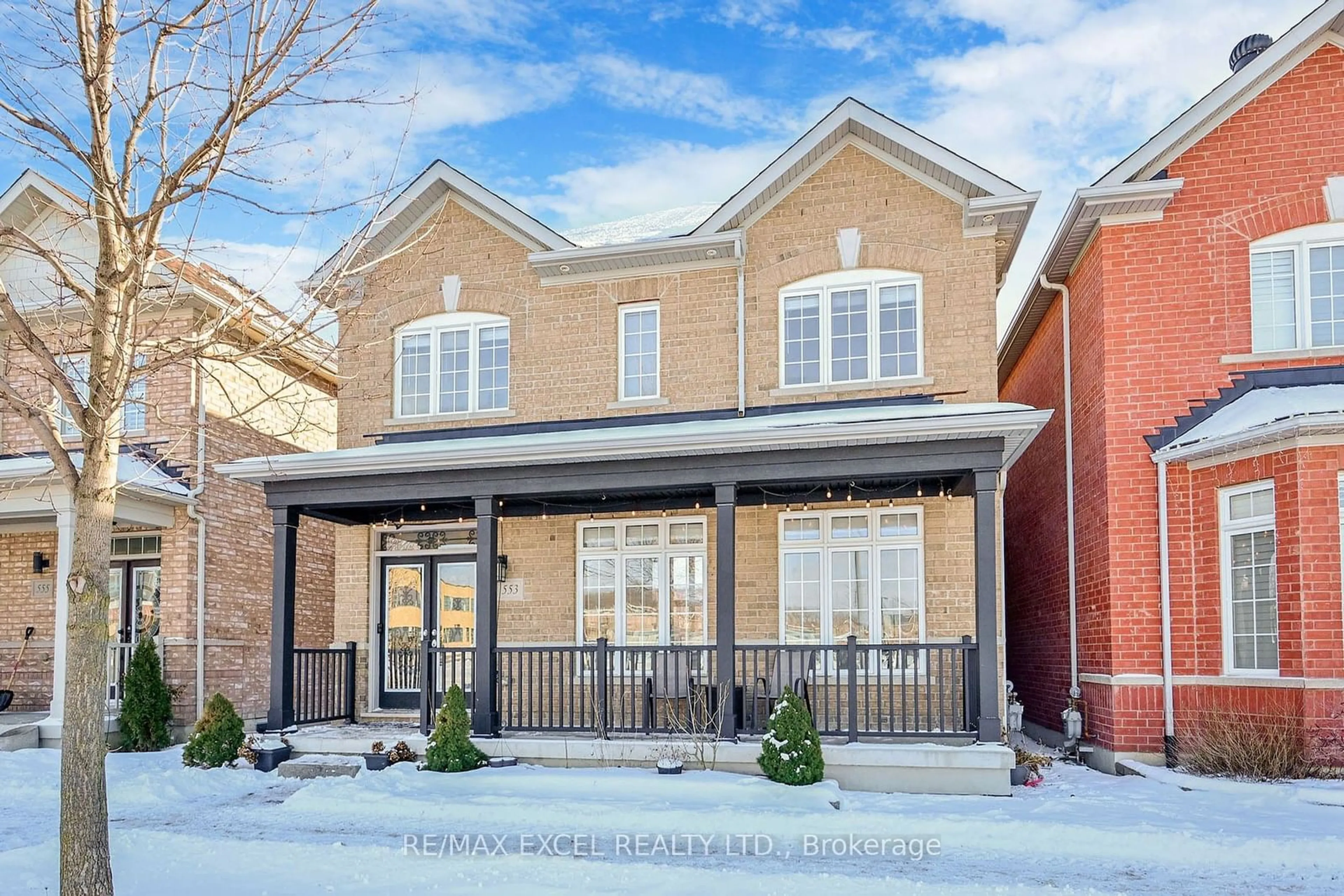 Home with brick exterior material, street for 553 Riverlands Ave, Markham Ontario L6B 0V3