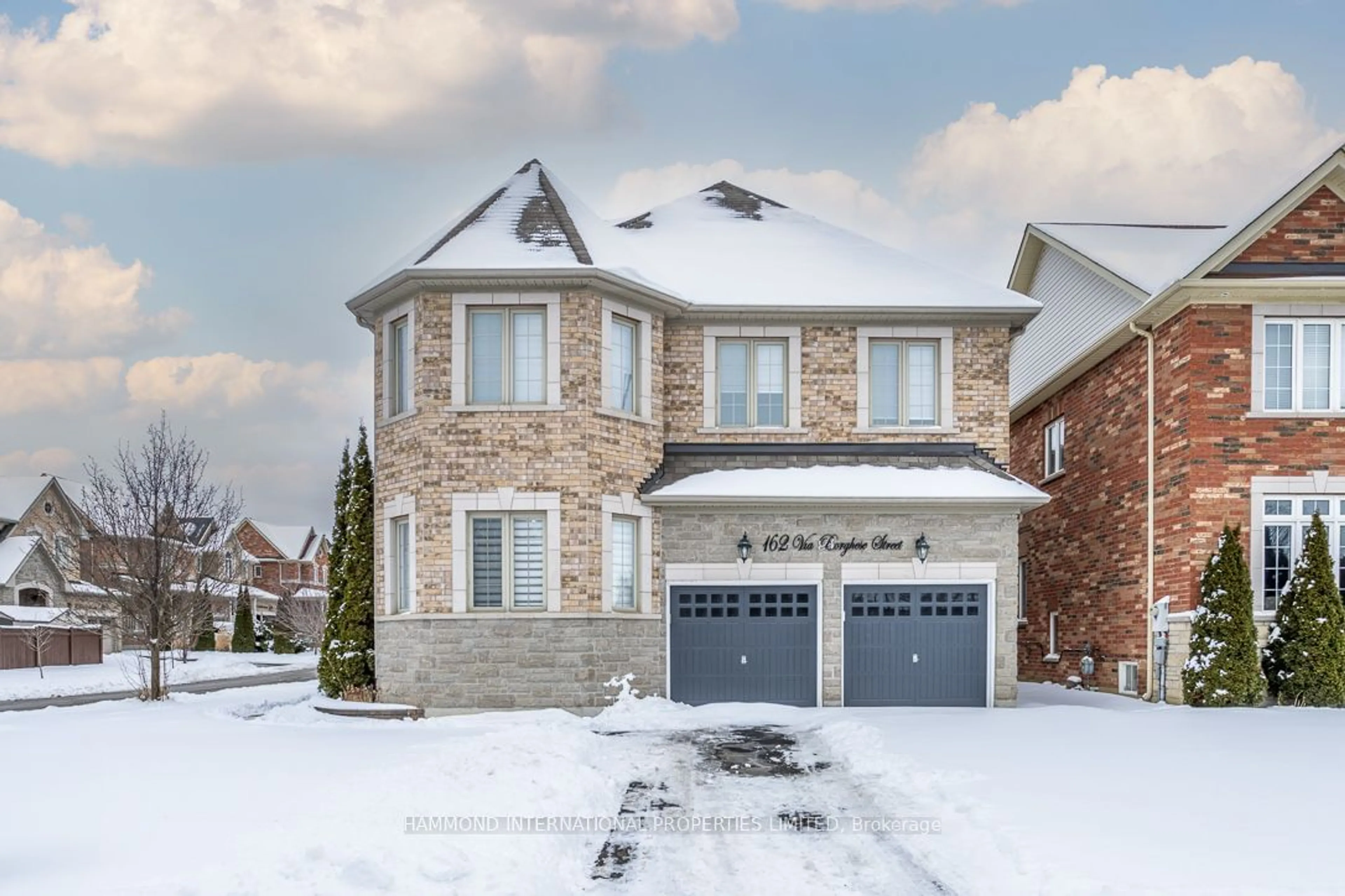 Home with brick exterior material, street for 162 Via Borghese St, Vaughan Ontario L4H 0Y7