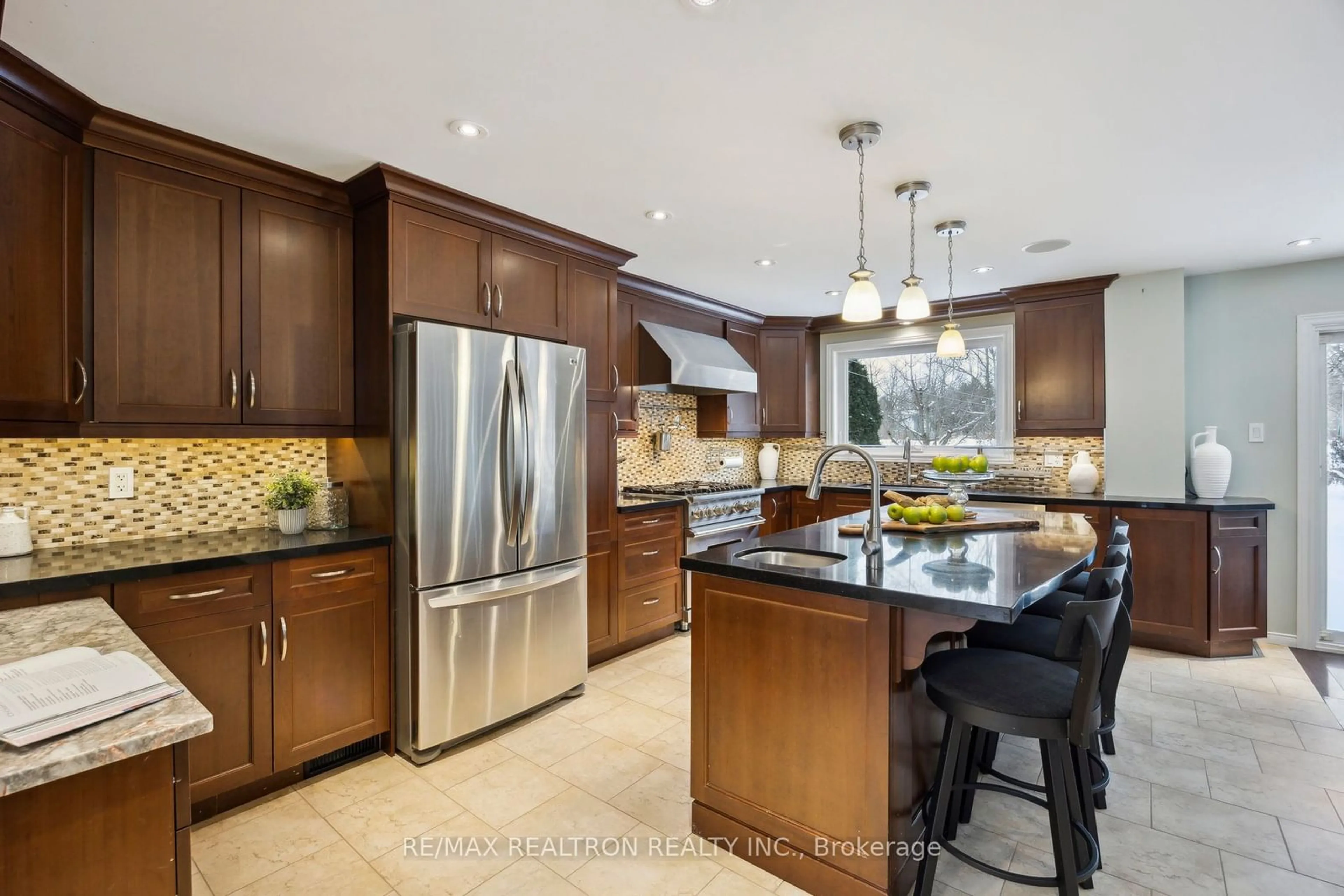 Contemporary kitchen, ceramic/tile floor for 23 Durie Lane, Markham Ontario L3T 5H4