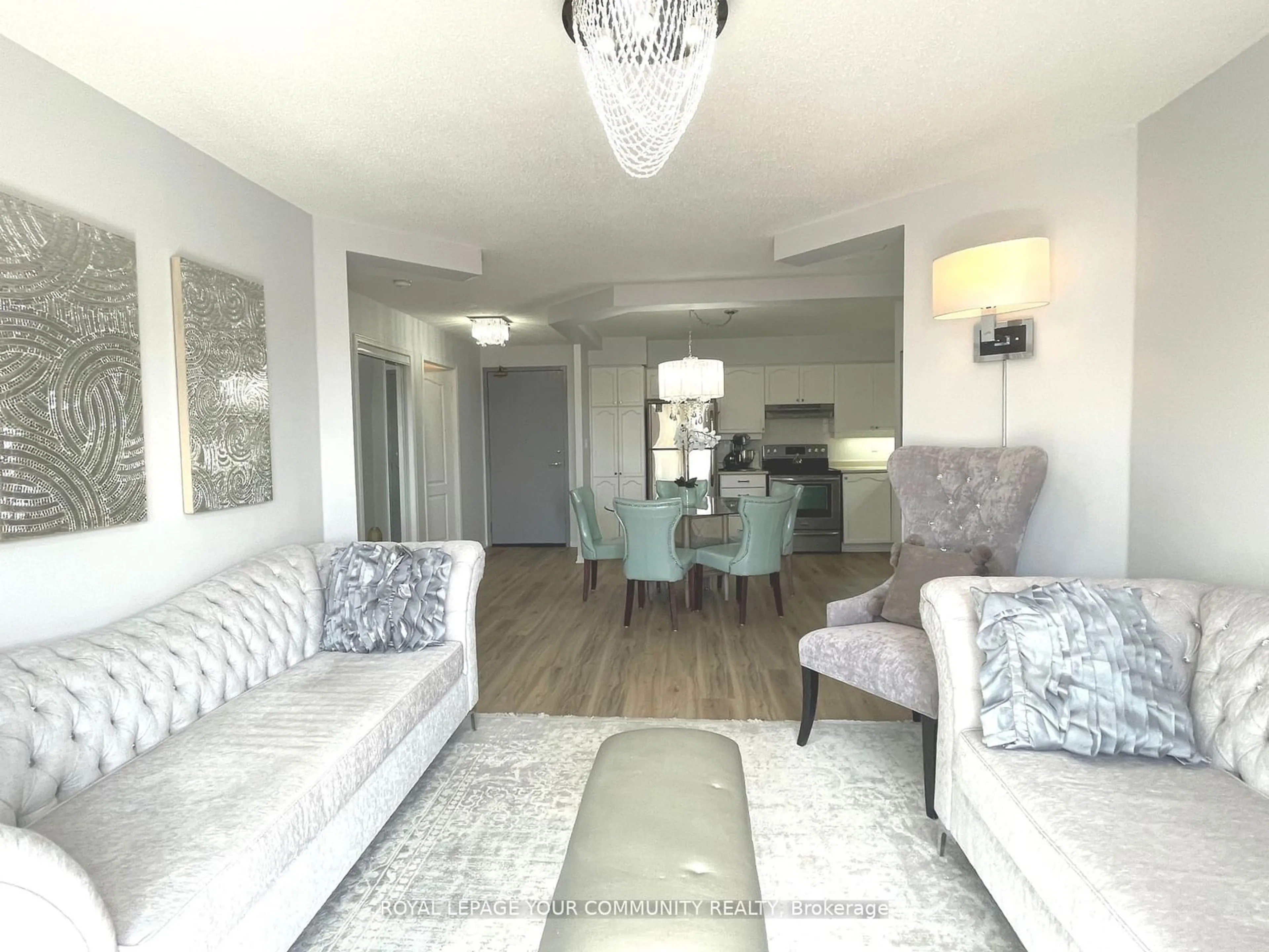 Living room with furniture, unknown for 7373 Martin Grove Rd #606, Vaughan Ontario L4L 9K1