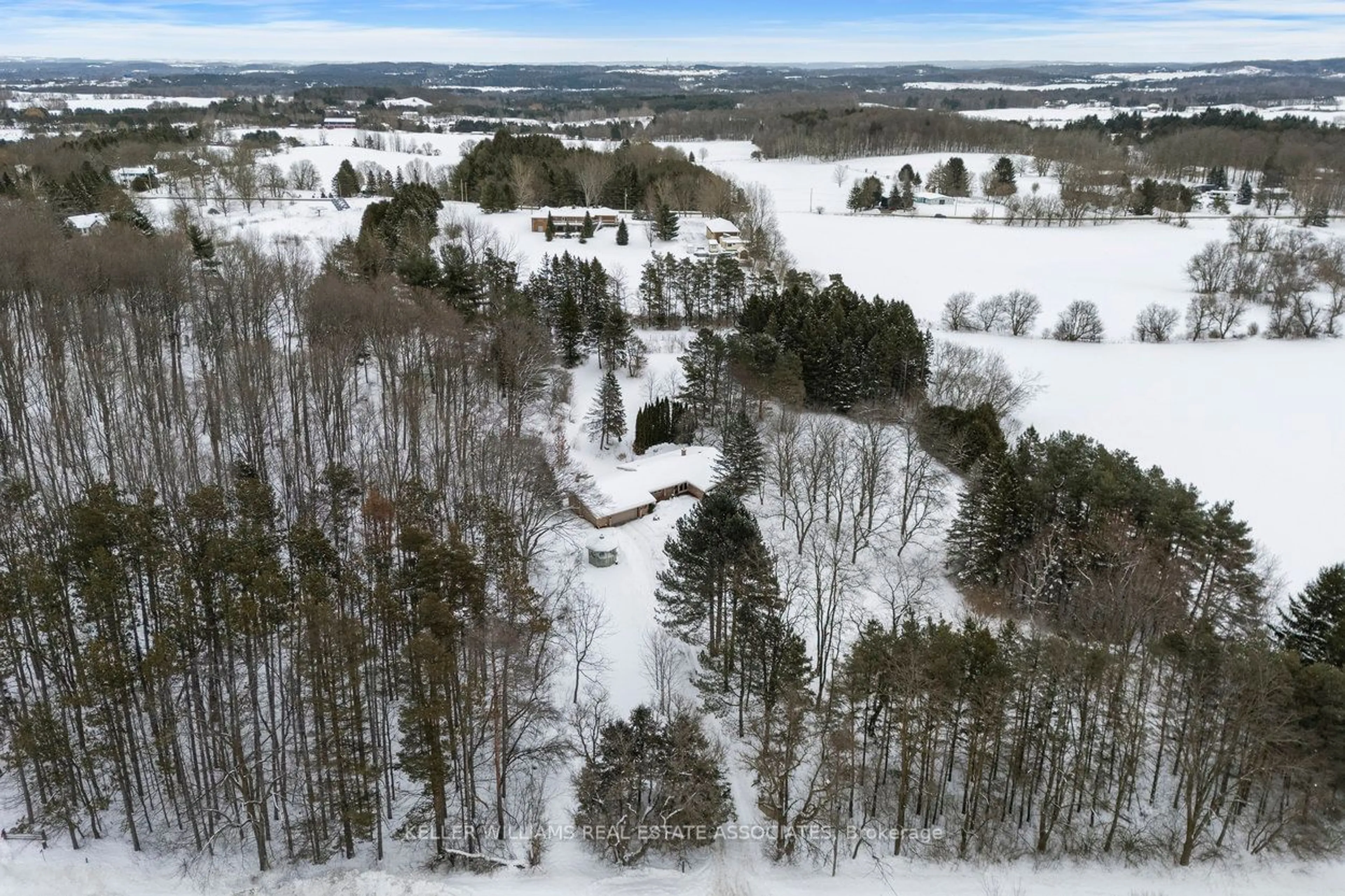 A pic from outside/outdoor area/front of a property/back of a property/a pic from drone, forest/trees view for 1207 Concession 8 Rd, Adjala-Tosorontio Ontario L0G 1W0