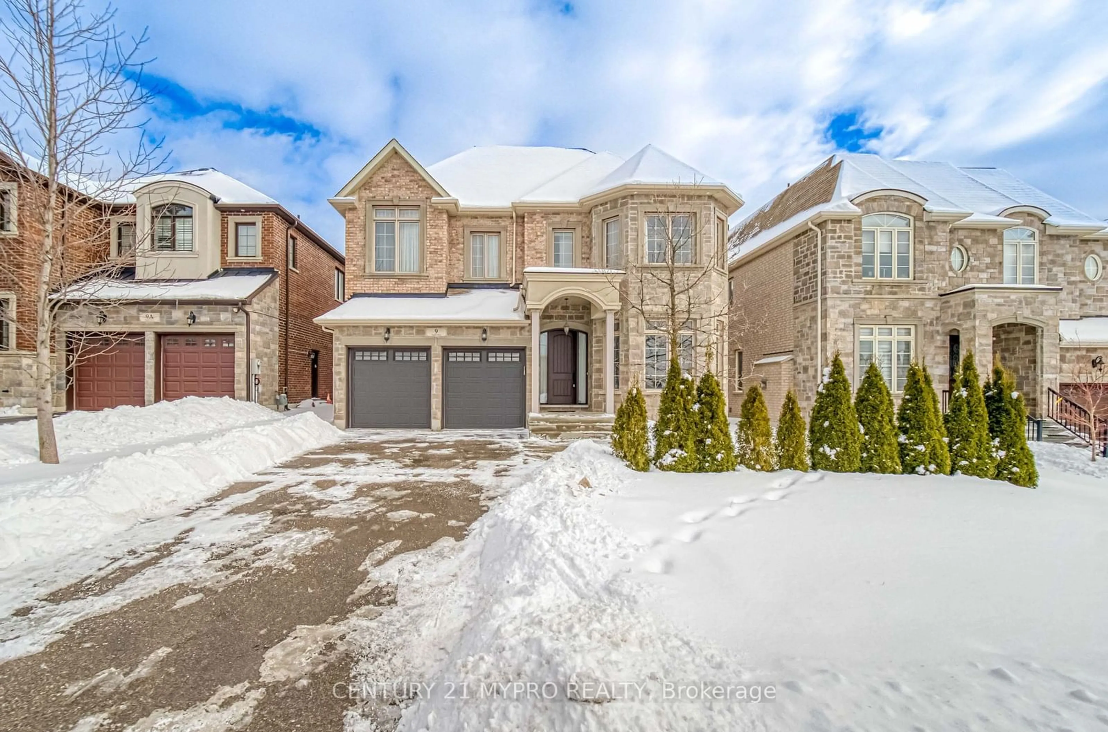 Home with brick exterior material, street for 9 Anglin Dr, Richmond Hill Ontario L4E 3M5