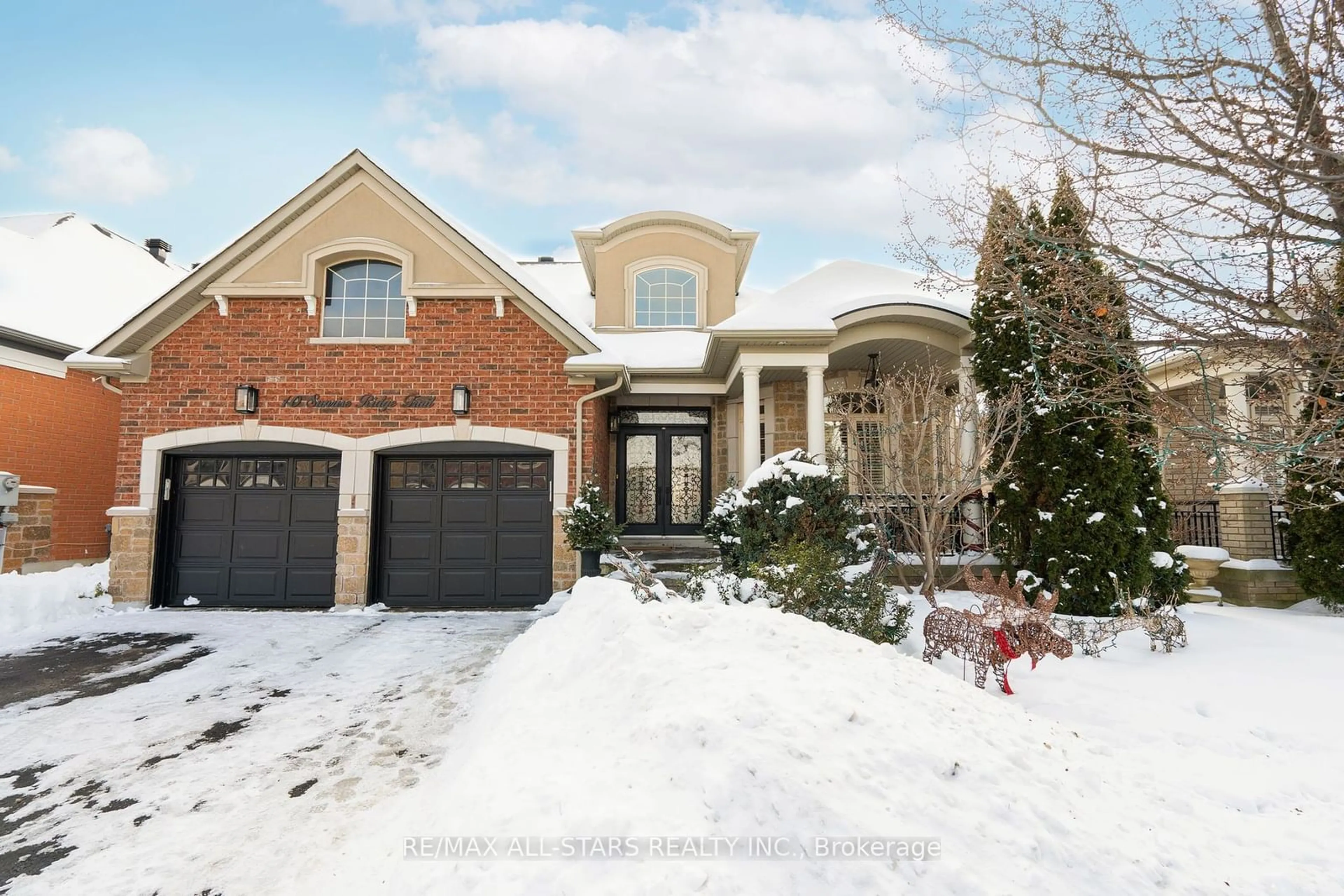 Home with brick exterior material, street for 10 Sunrise Ridge Tr, Whitchurch-Stouffville Ontario L4A 0C9