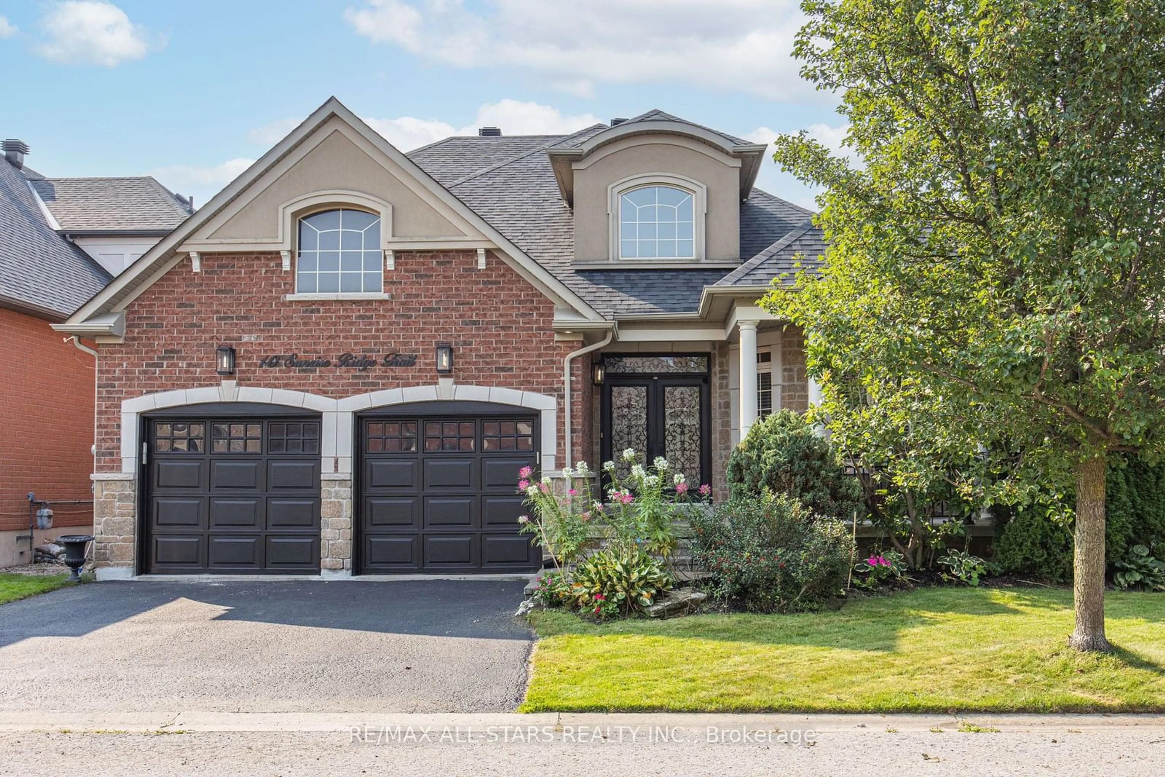 Home with brick exterior material, street for 10 Sunrise Ridge Tr, Whitchurch-Stouffville Ontario L4A 0C9